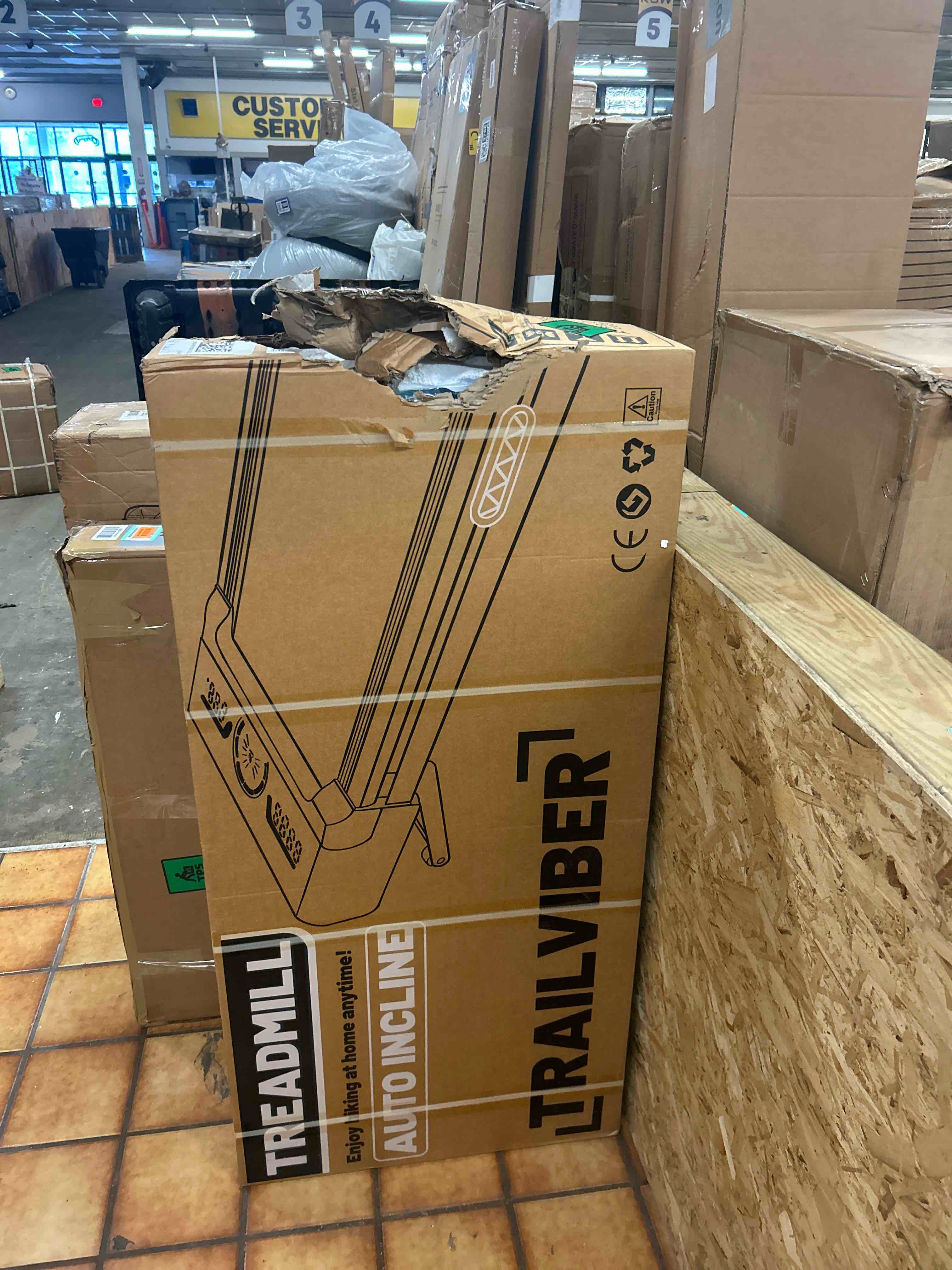 Condition photo showing New/Like New for trailviber walking pad treadmill with 12% 9-level auto incline, 450 lbs capacity rgb led screen, bluetooth speaker under desk treadmill, compact treadmills for home hiking