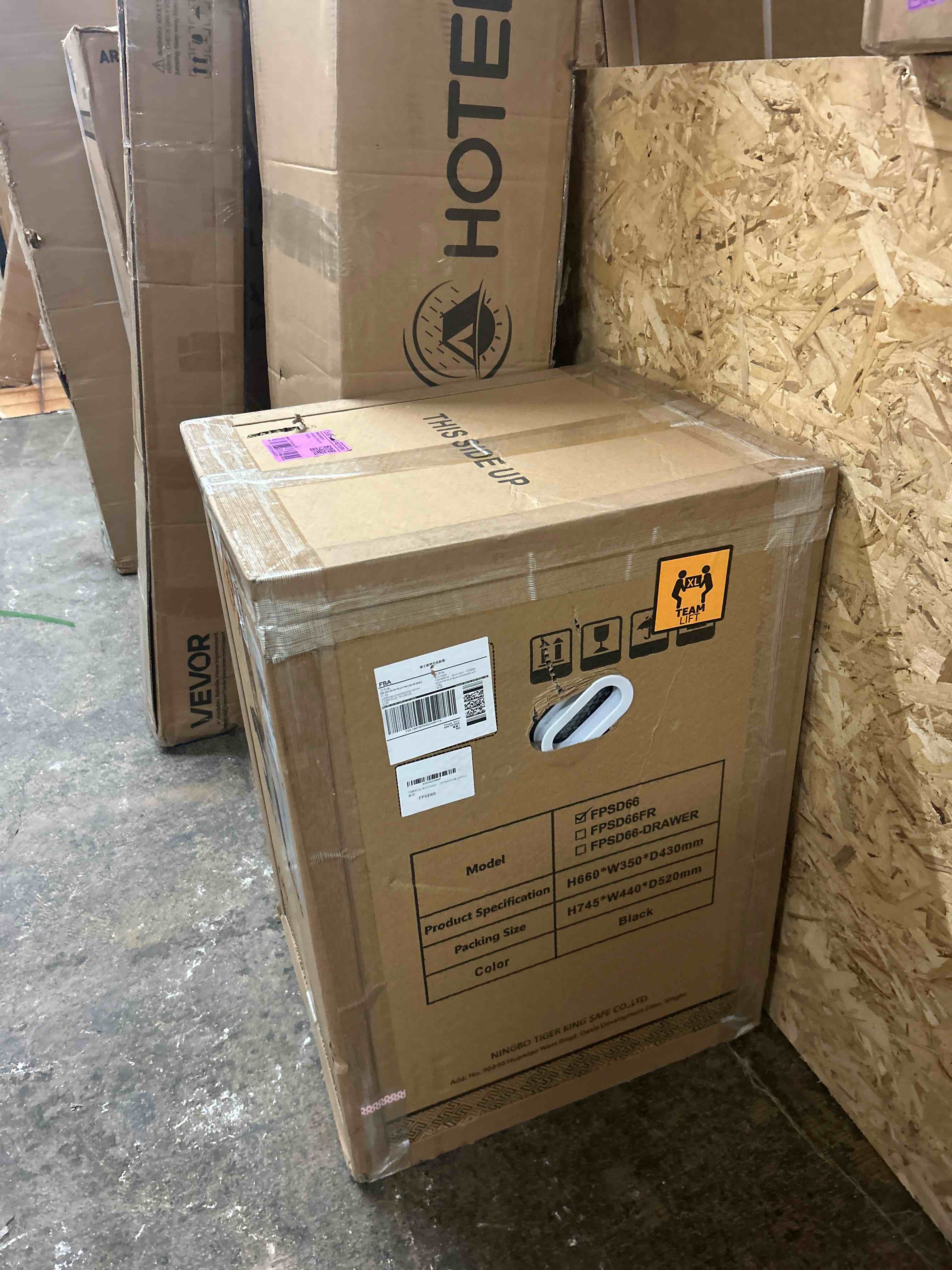 Condition photo showing New/Like New for tigerking fireproof safe,3.47 cubic feet home safe box, large steel digital safes box with digital lock for home and office