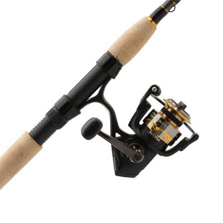 Condition photo showing New/Like New for penn battle iv spinning reel and fishing rod combo