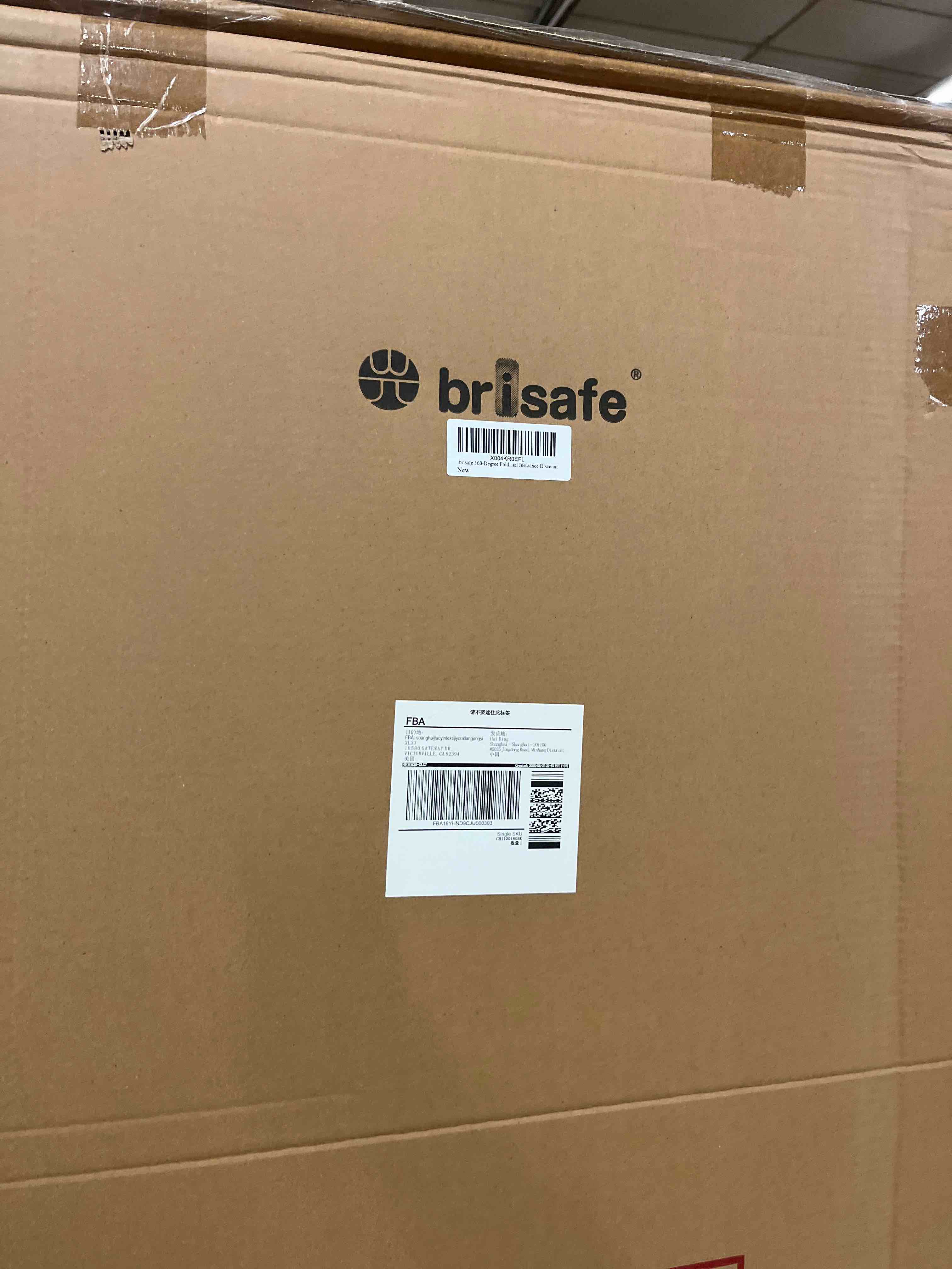 Condition photo showing New/Like New for brisafe nanomirror space-saving 360° folding full length mirror, 63" x 47" ultra-large wall mounted shatterproof foldable design for home gym, yoga, dance, fitness studio, silver