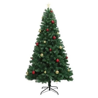 Condition photo showing Good Condition for pre-lit artificial christmas tree with lights 6ft - arbol de navidad con luces, holiday party decorations indoor with 874 branch tips and 250 warm lightsm, easy assembly, metal reinforced base