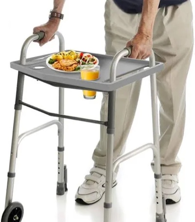 Bluestone 80-5184 Upright with 2 Cup Holders Walker Tray