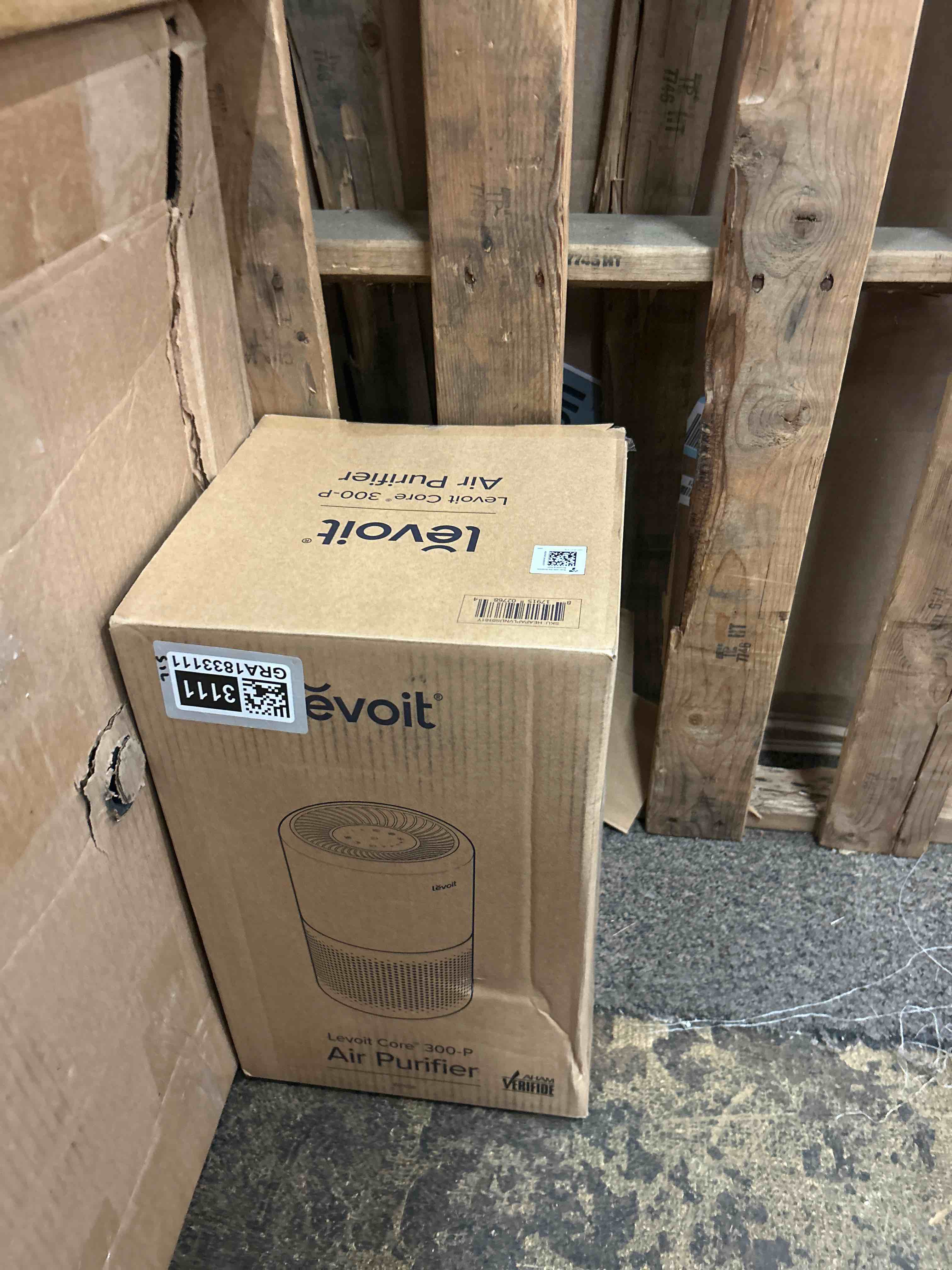 Condition photo showing New/Like New for levoit air purifier for home allergies pet hair in bedroom, covers up to 1073 ft² by 56w high torque motor, aham verifide, 3-in-1 filter with hepa sleep mode, remove dust smoke odor, core300-p, white