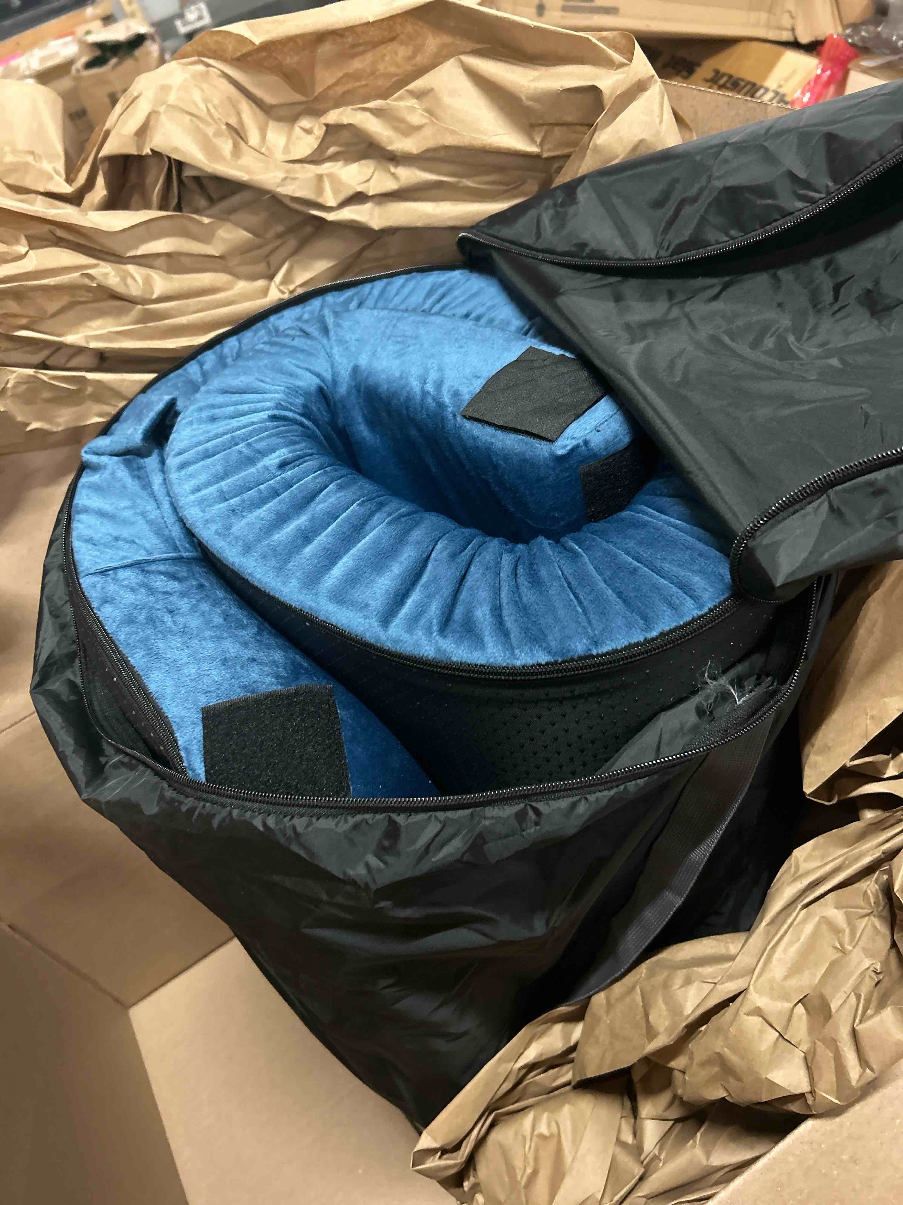 Condition photo showing New/Like New for memory foam camping mattress pad, comfortable thick floor sleeping mat for adults with waterproof and non-slip bottom, portable roll up mattress for sleepover guest,cot mad for car camping