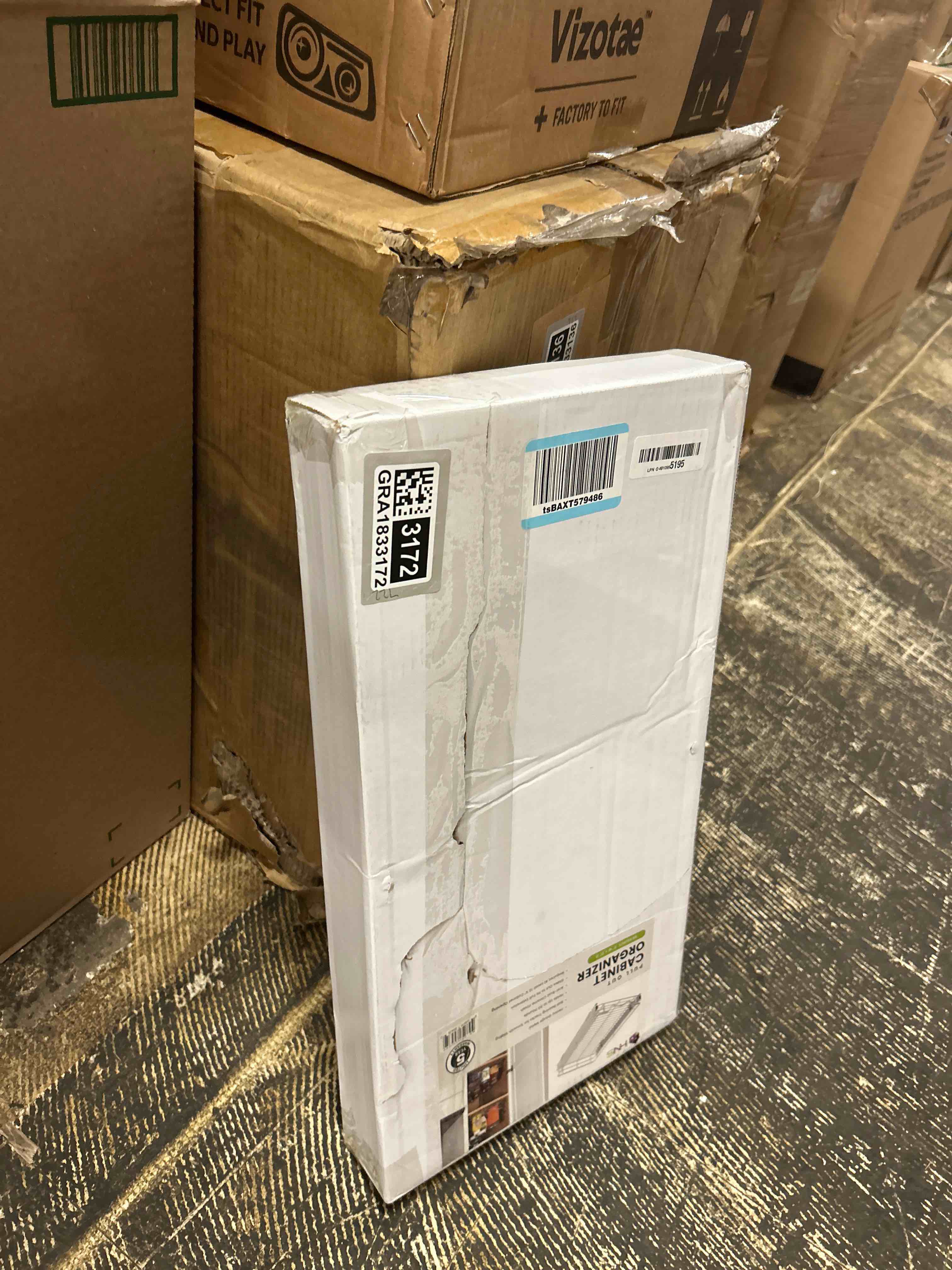 Condition photo showing New/Like New for holdn storage pull out cabinet organizer, heavy duty caddy -11''w x 21''d - requires at least 12-1/4'' cabinet opening, steel metal cabinet drawers slide out, chrome