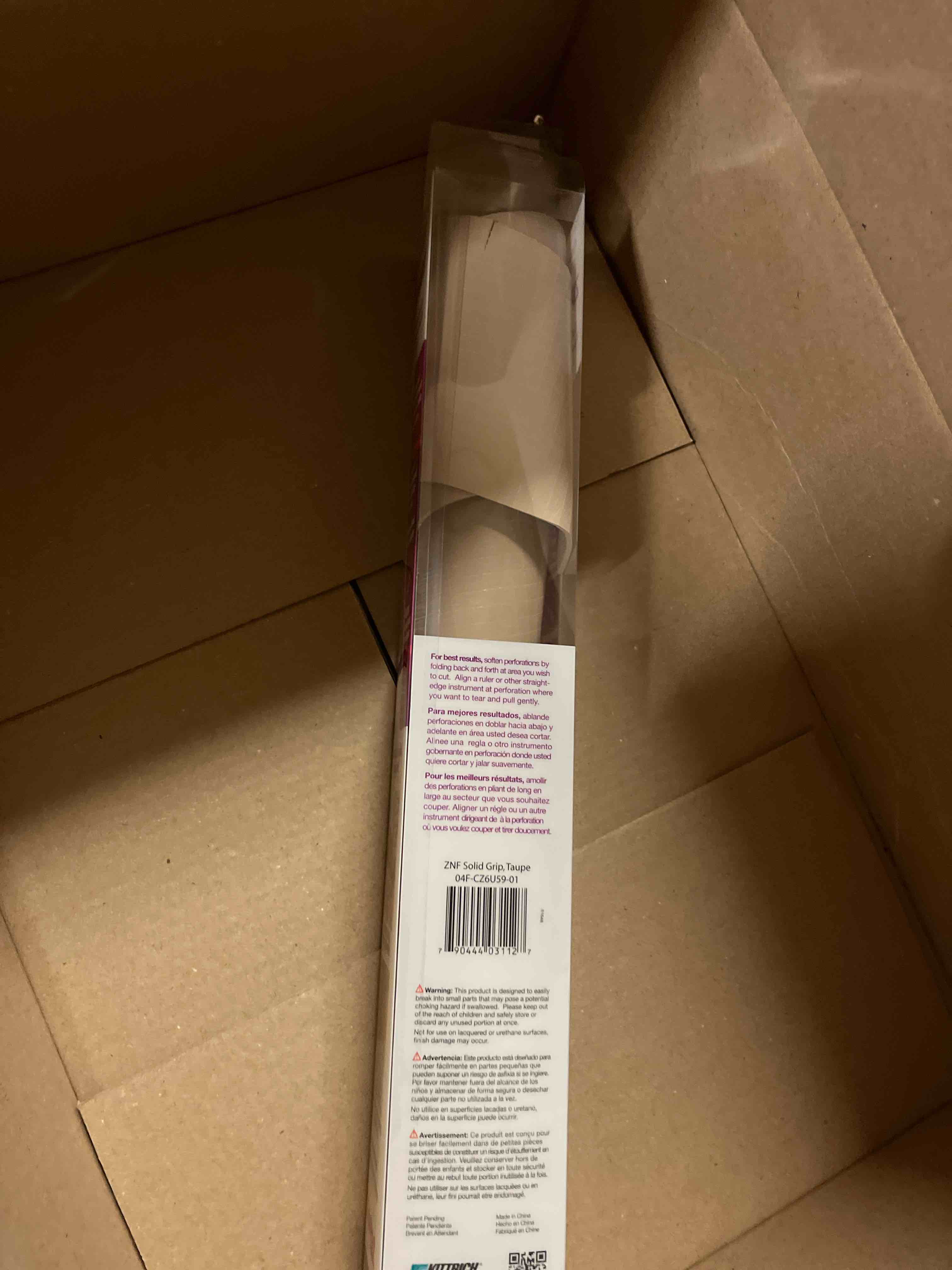 Condition photo showing New/Like New for con-tact brand zip-n-fit solid grip liner, 18" x 4', taupe (04f-cz6u59-06az)