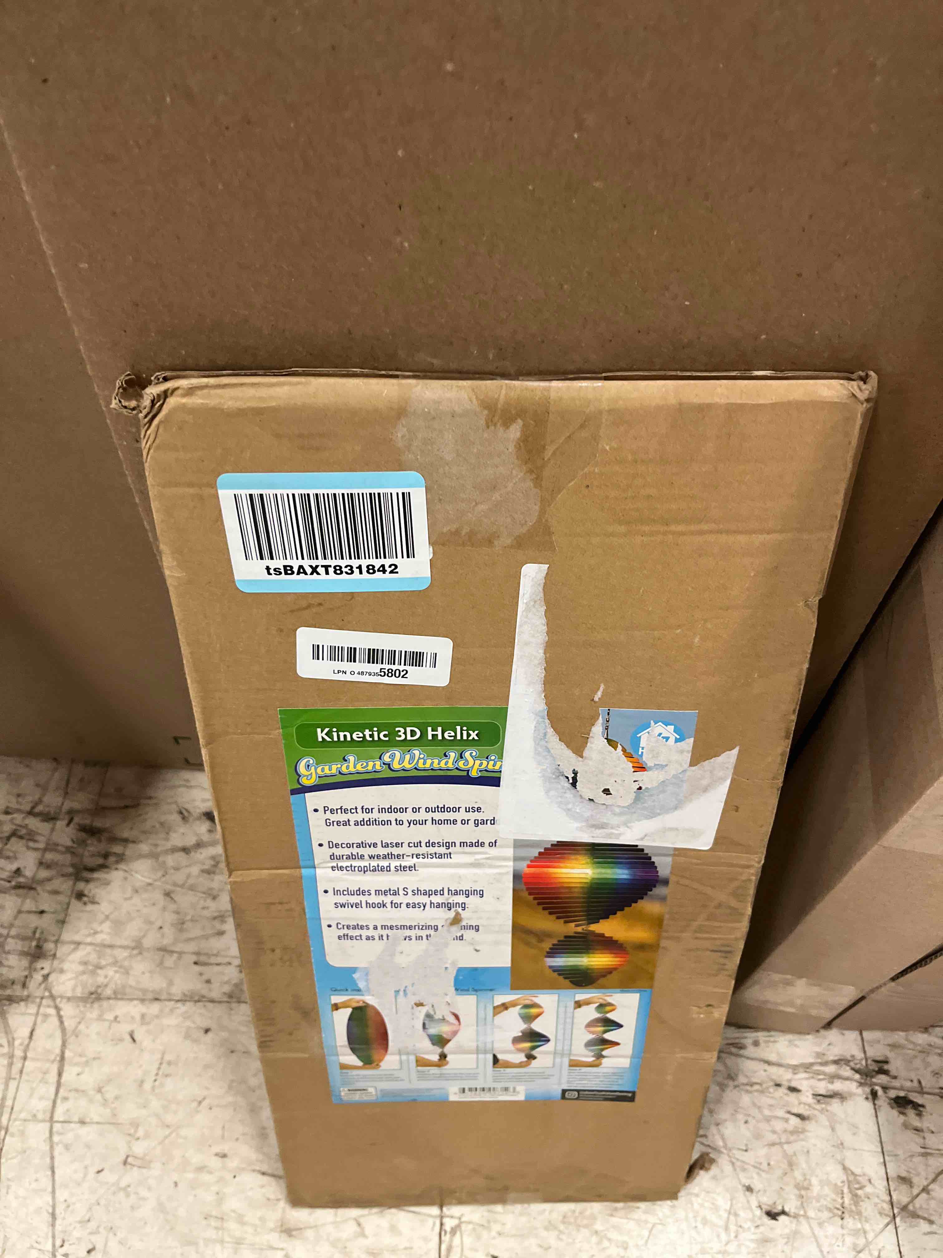 Condition photo showing New/Like New for vp home rainbow helix kinetic wind spinner for yard and garden wind spinner outdoor metal large hanging rainbow decor 3d garden art wind sculpture spinners