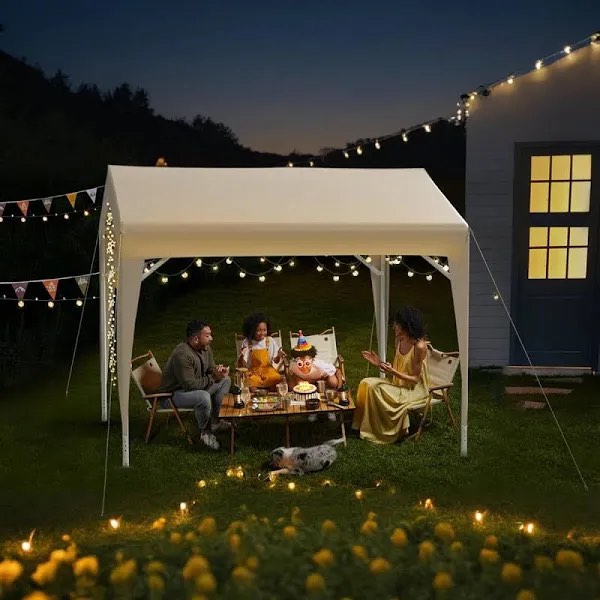 Garvee 7'x7' Commercial Canopy Tent with Waterproof Tarp for Outdoor Sun Shelter Party Camping Market Wedding