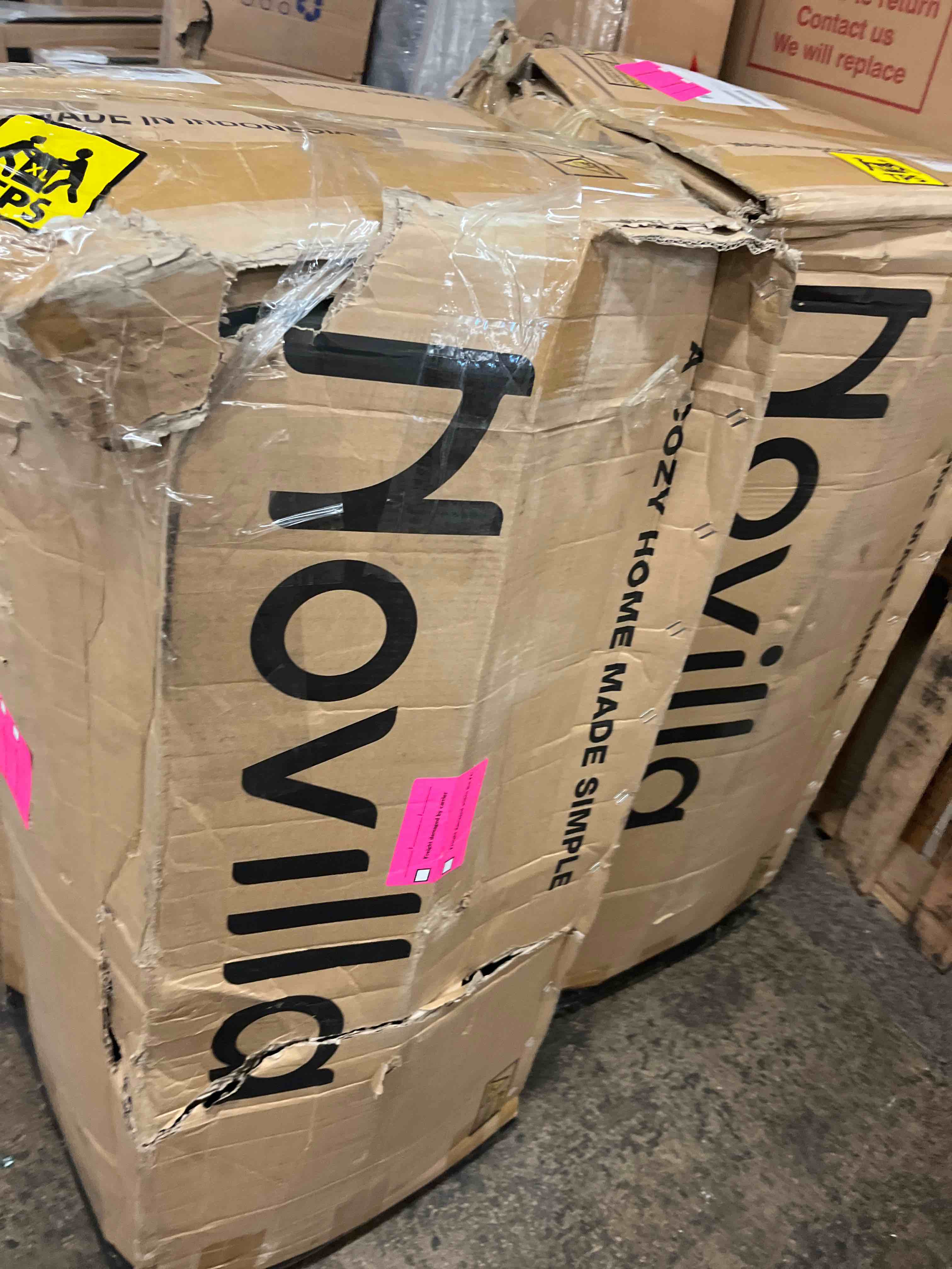 Condition photo showing New/Like New for novilla 14 inch king size mattress, cooling memory foam mattress king with enhanced airflow, pressure relief & durable support, certipur-us certified mattresses in a box with breathable fabric