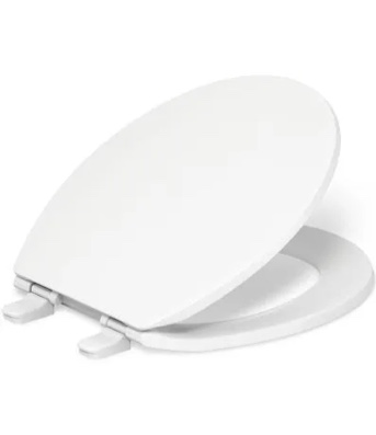 Condition photo showing New/Like New for kohler brevia slow close round white plastic toilet seat