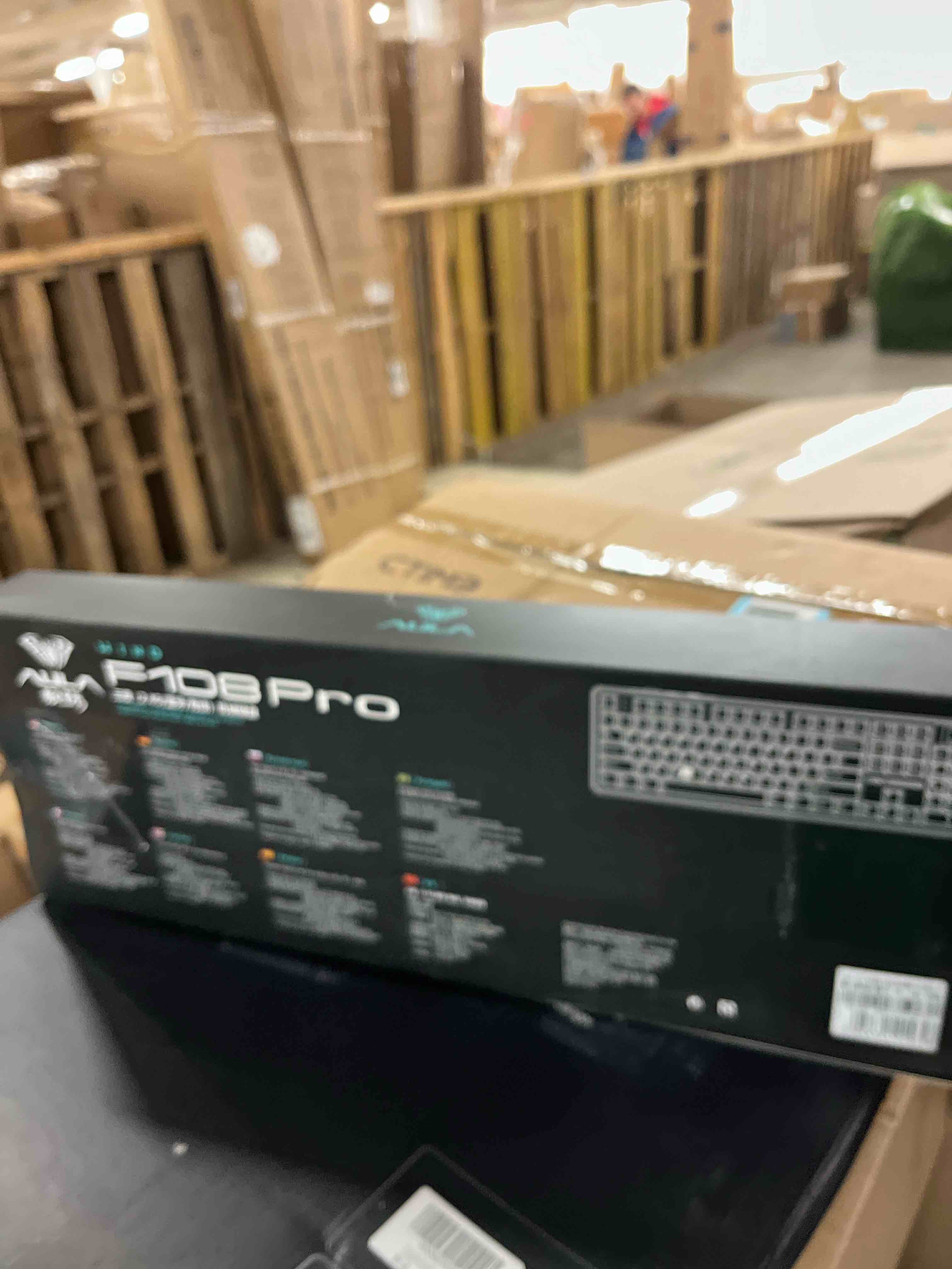 Condition photo showing New/Like New for aula f108 pro - wireless mechanical keyboard with screen & knob,full size keyboard with 8000mah battery,pre-lubed switches,side printed pbt keycaps,rgb backlit hot swappable custom gaming keyboards