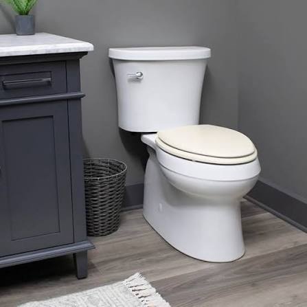 Bemis 500EC346 Round Closed Front Toilet Seat with Cover in Biscuit