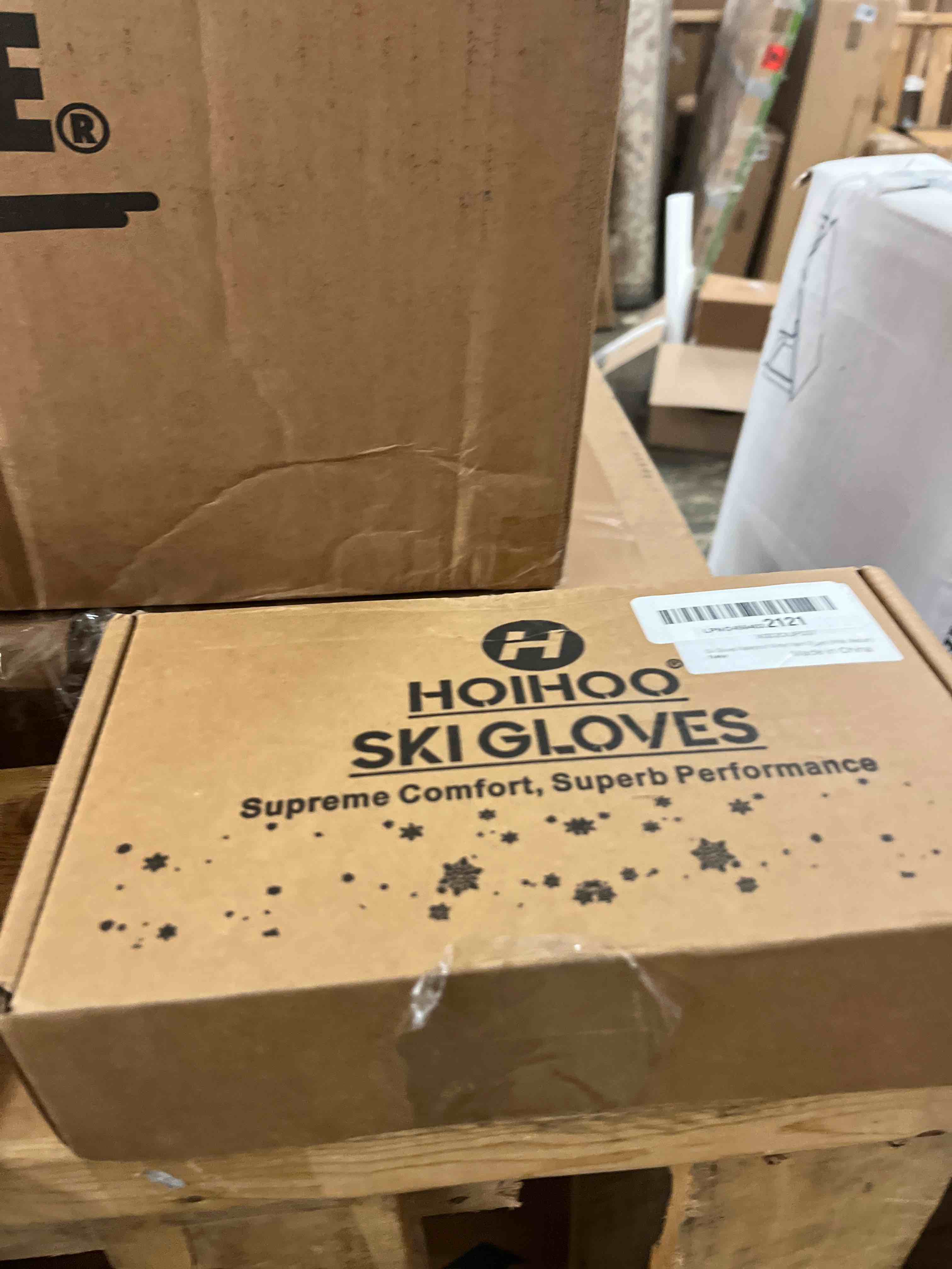 Condition photo showing New/Like New for ski gloves - waterproof winter snowboarding gloves for men & women, touchscreen compatible, warm below -30f