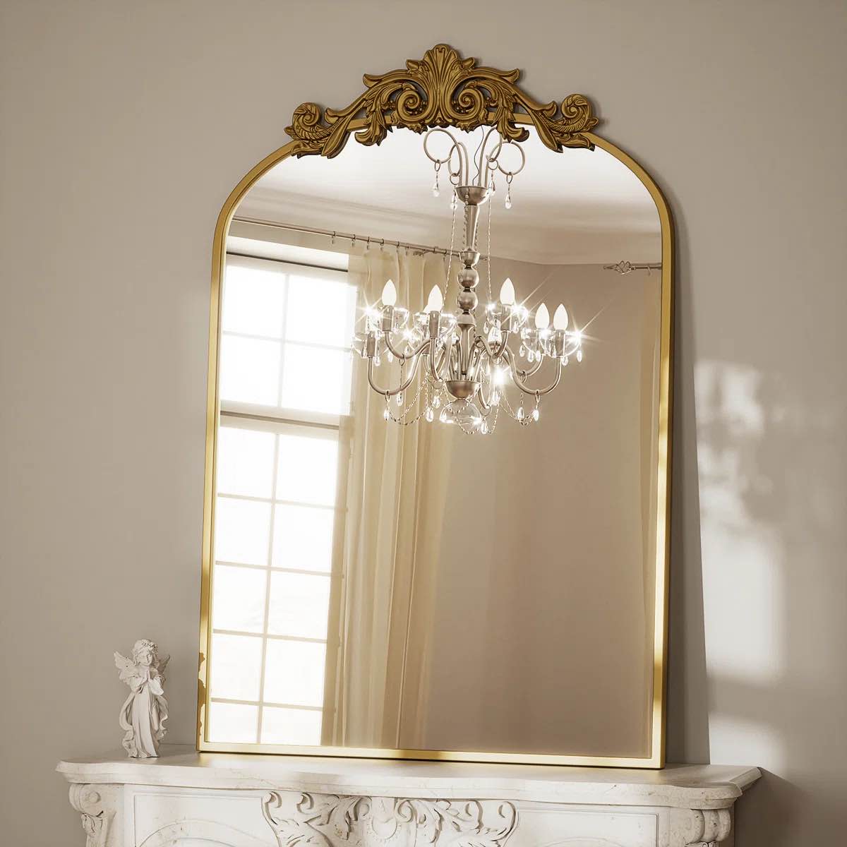 Eyler Metal Arch Wall Mirror