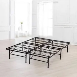 New Innovated Box Spring Platform Metal Bed Frame / Foundation, King
