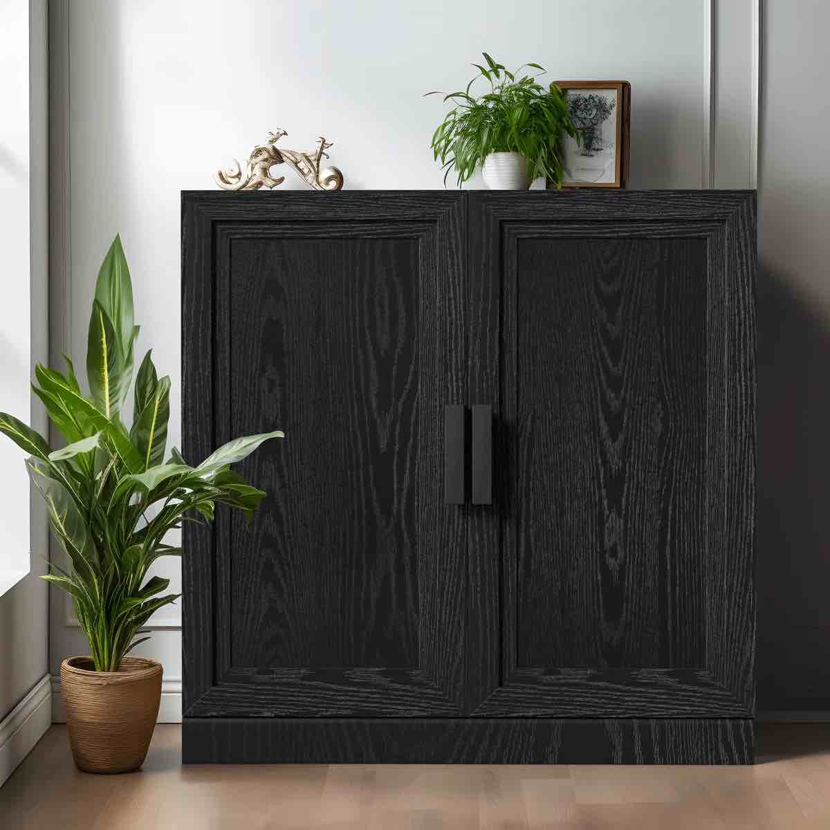 Gershwin Solid Wood Accent Storage Cabinet Sideboard 