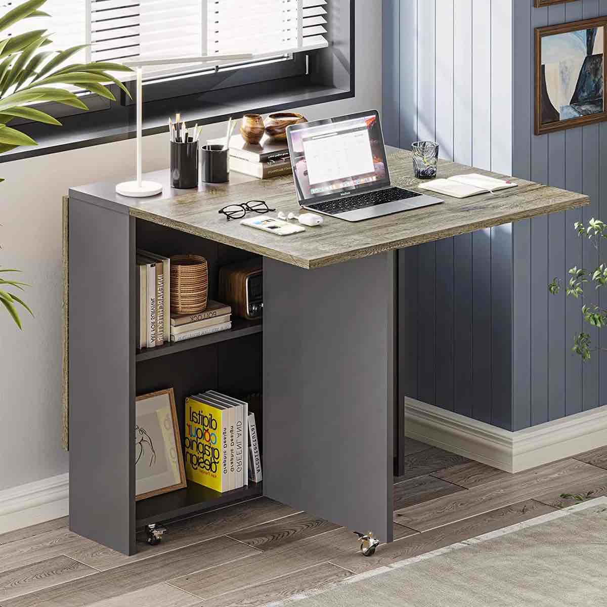 Kaviyon Solid Oak Trestle Dining Table Folding Dining 