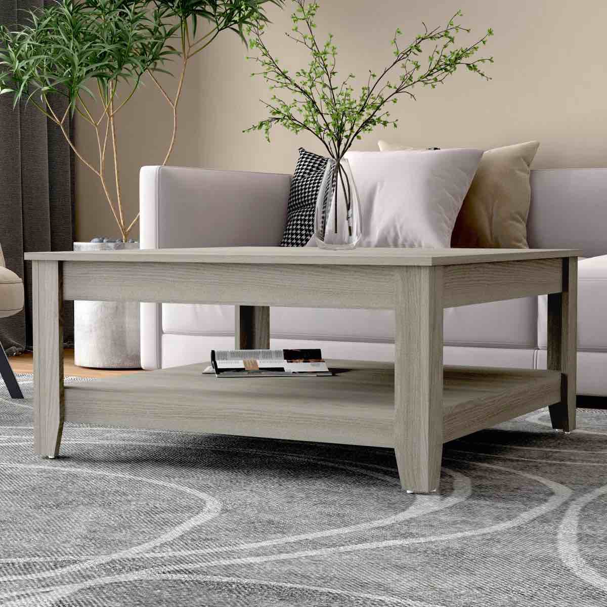 Weddel Basilico Coffee Table with Storage By Lark Manor