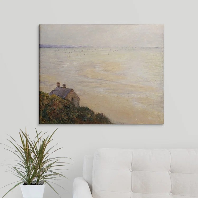 The Hut at Trouville, Low Tide, 1881 By Claude Monet - Print