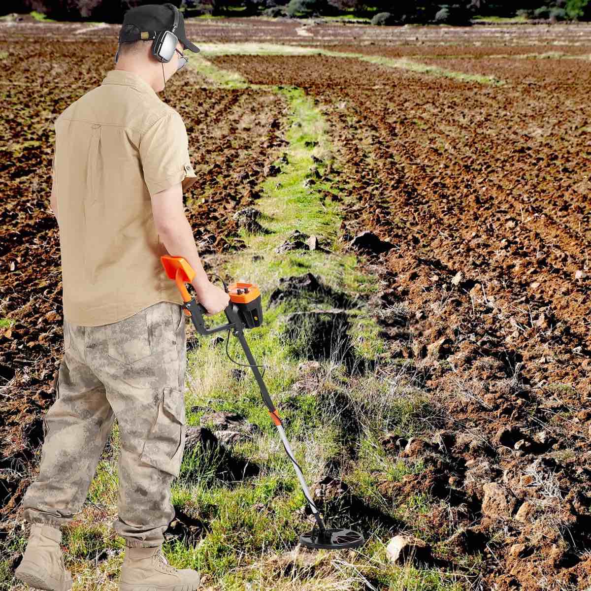 Metal Detector for Adults Kids 8 Inch Waterproof Search Coil with High