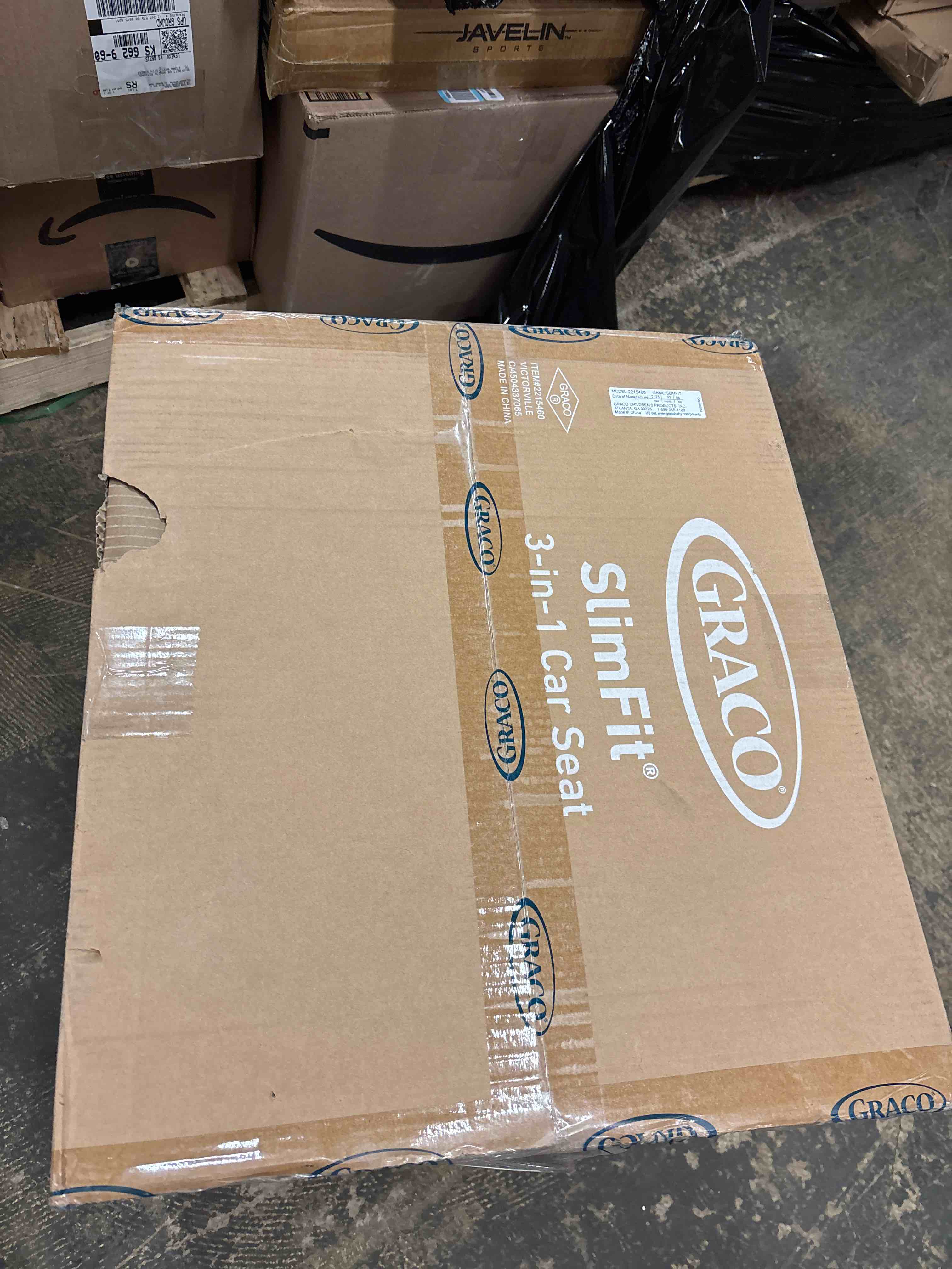 Condition photo showing New/Like New for Graco Slimfit 3-in-1 Convertible Car Seat, Ultra-Space-Saving Design, Jarret, Suitable for Rear and Forward-Facing, Highback Booster Seat with 10-Position Headrest