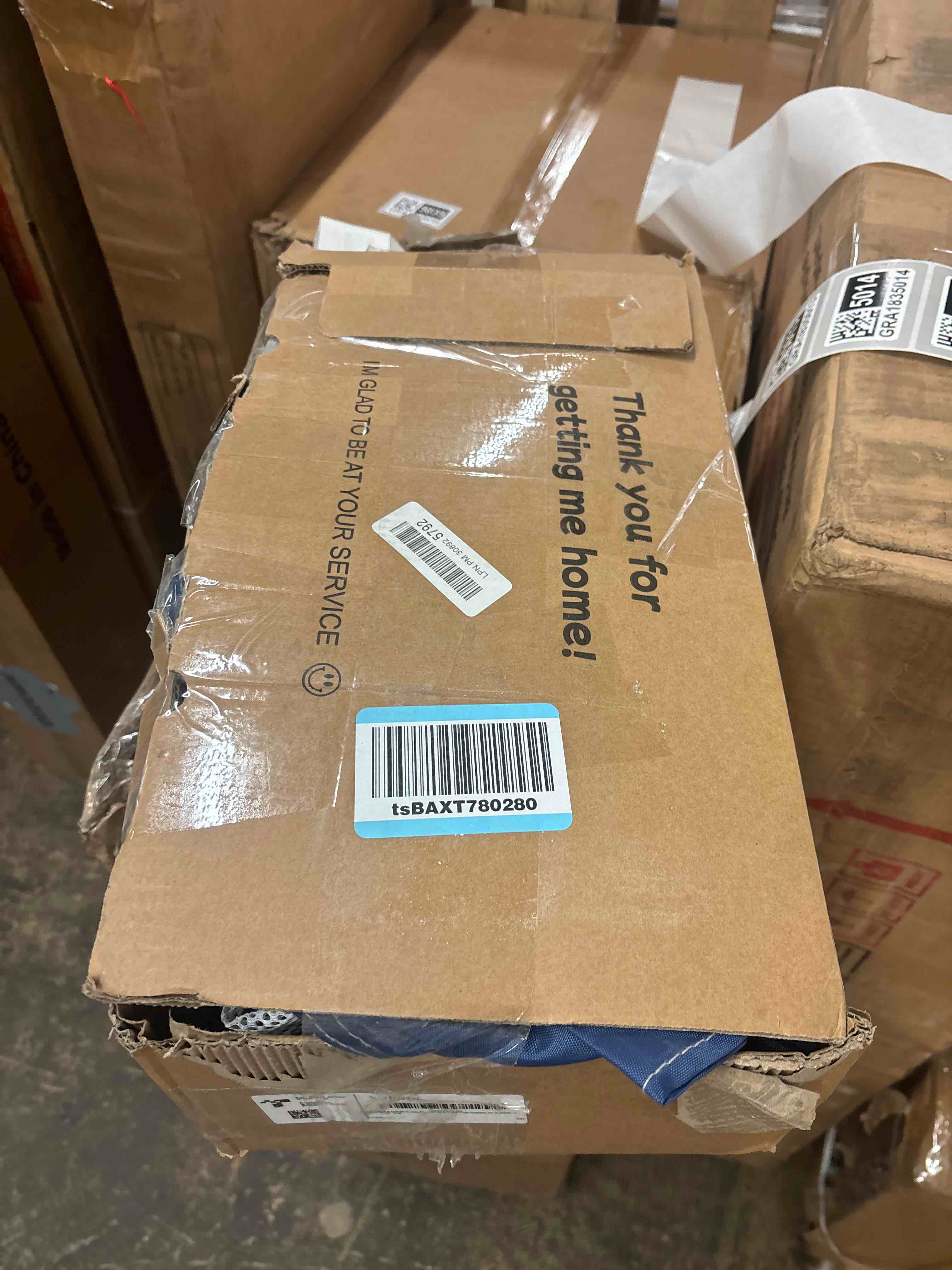 Condition photo showing New/Like New for 42x42x25.6 Inches Puppy Playpen with Gate, Dog Playpen for Puppies or Small Dogs, DogFence Pet Playpen for Indoor & Outdoor, Sturdy Safety DogPen with Thickened Fabric, High-Strength Nylon Wire Mesh Blue Without Cover