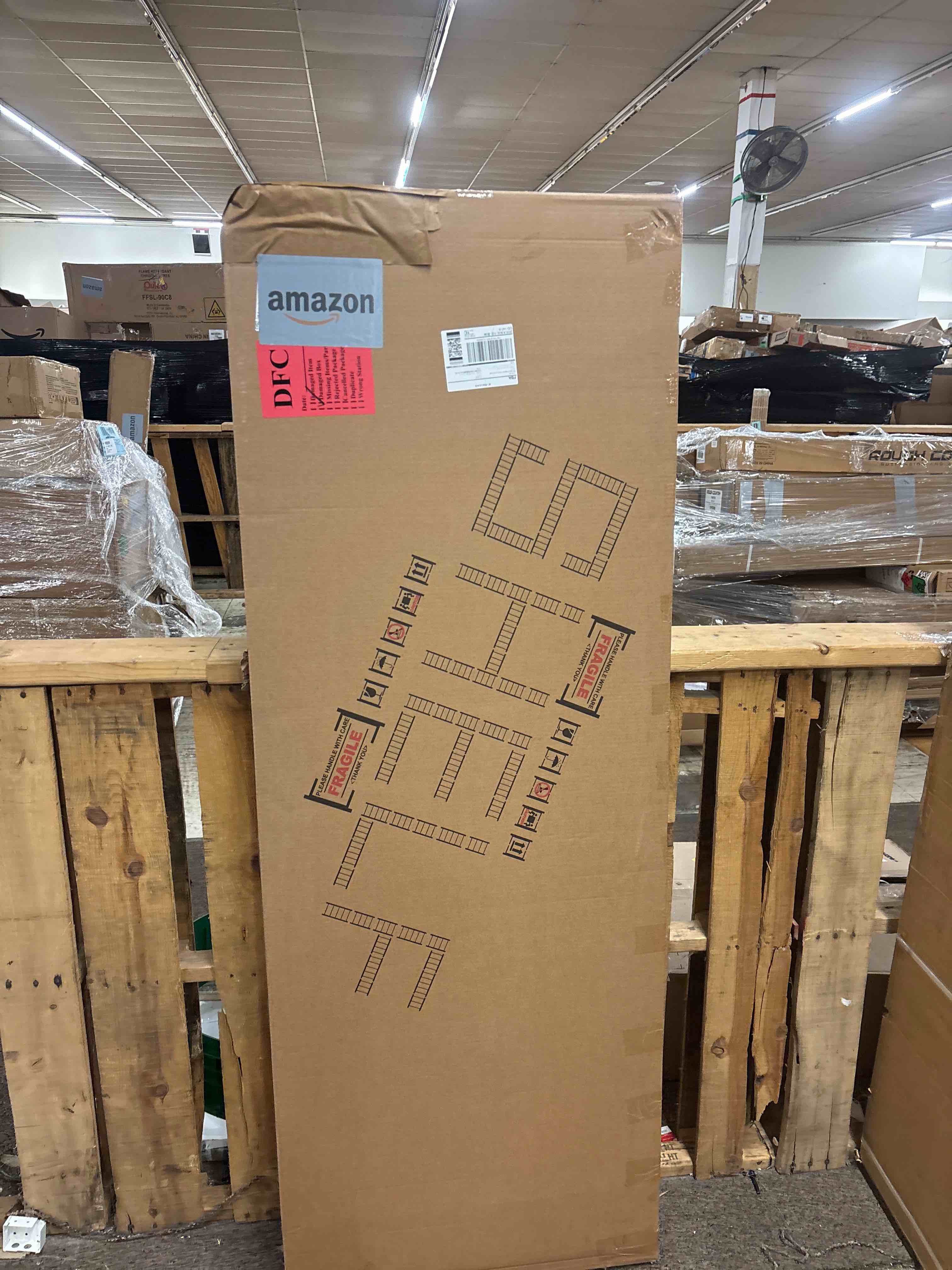 Condition photo showing New/Like New for 4NM No Assembly Folding Bookshelf, 5-Shelf 62.2" H Collapsible Foldable Bookcase Storage for Small Spaces, All Black