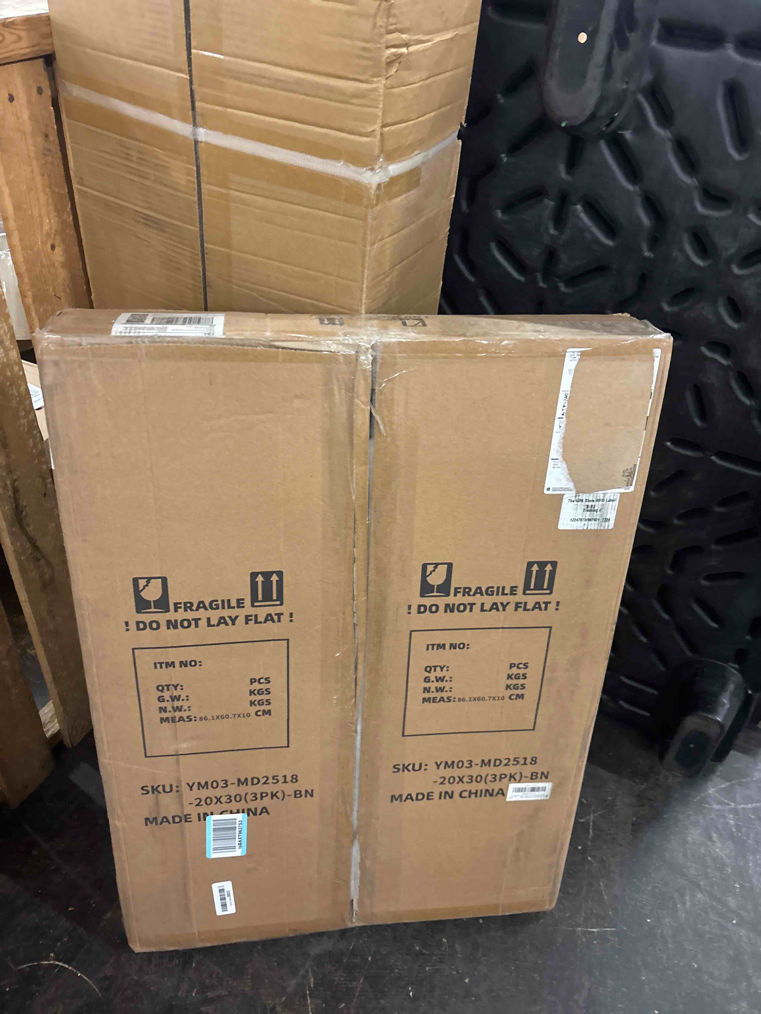 Condition photo showing New/Like New for 20x30 Picture Frame Brown Set of 3, Display Pictures 16x24 with Mat or 20 x 30 Without Mat, Poster Frames 20x30 for Wall Hanging Horizontal and Vertical Brown 20x30(3PK)