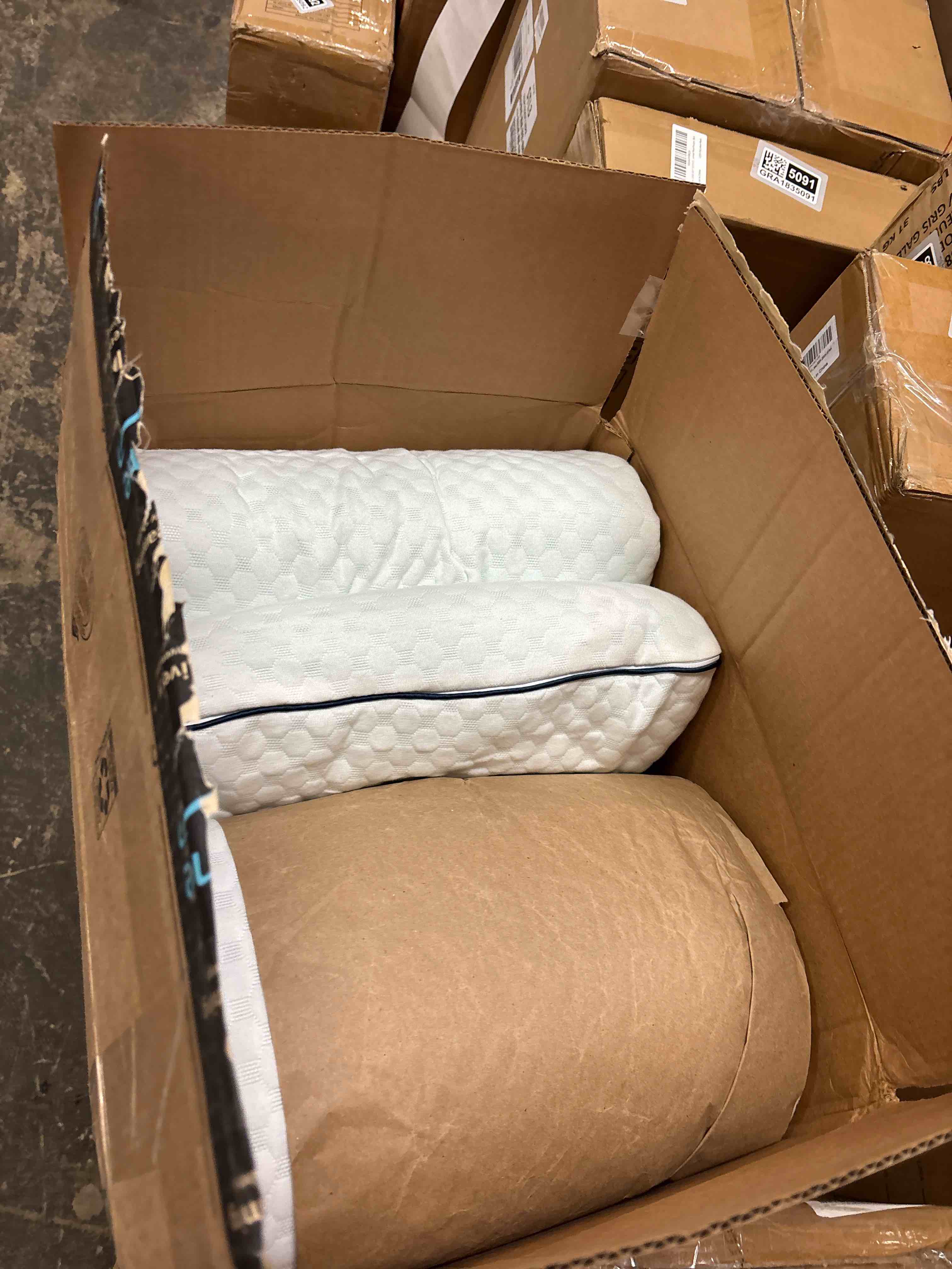 Condition photo showing Good Condition for WEEKENDER Gel Memory Foam Pillow - King Size - 2-Pack - Medium Plush Feel - Neck & Shoulder Support - For Back, Side, & Stomach Sleepers - Home, Hotel, & Hospital Essentials