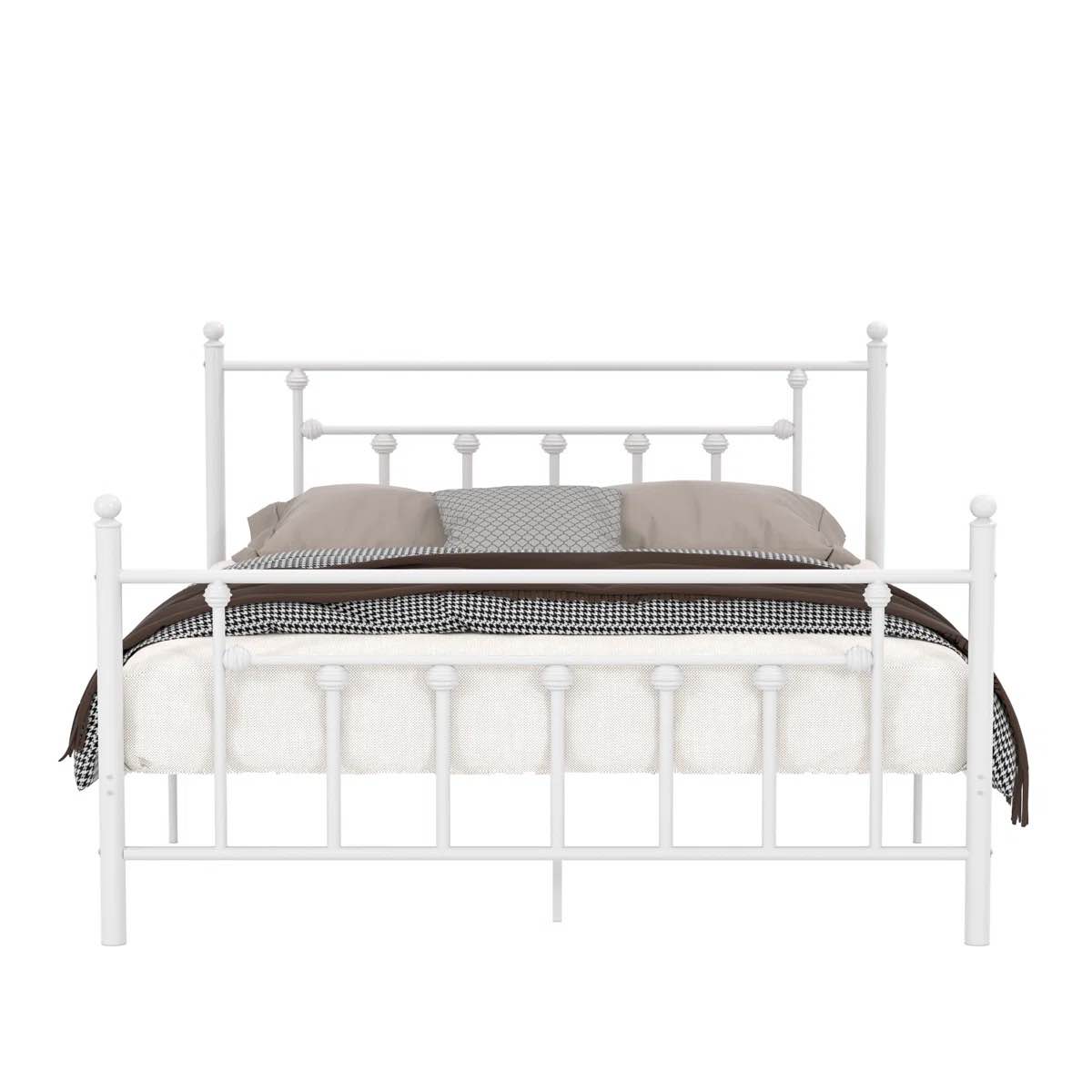 Condition photo showing Good Condition for Kempst Queen Size Metal Platform Bed Frame with Headboard and Footboard, Mattress Foundation with Steel Slat Support, Under Bed Storage, No Box Spring Needed, Noise Free