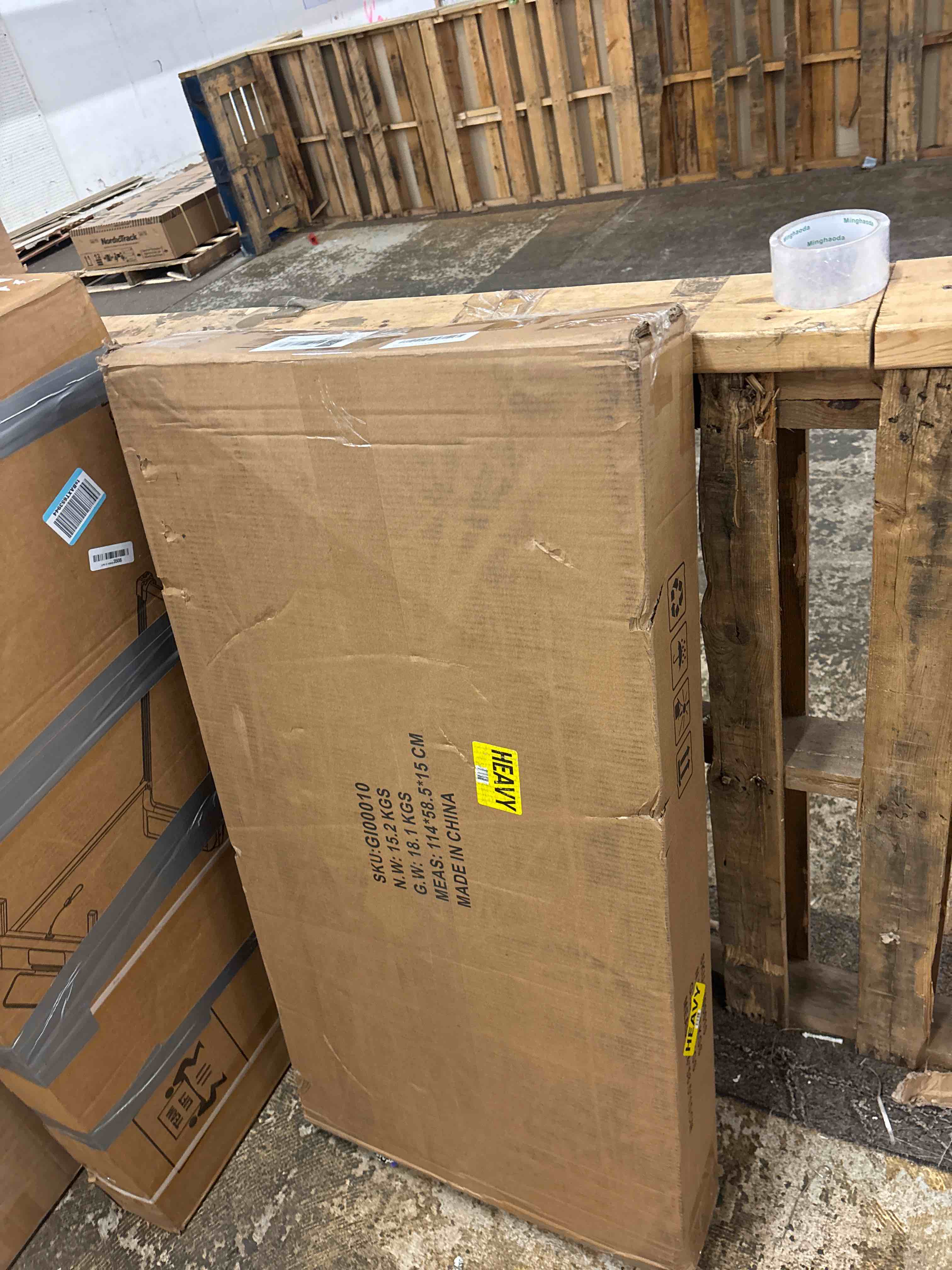 Condition photo showing New/Like New for GiftGo Corner Hall Tree with Shoe Bench Entryway Coat Rack with 10 Metal Movable Hooks Floor Standing Clothes Rack Shoes Shelf Organizer for Home Office Bedroom (Rustic Brown)