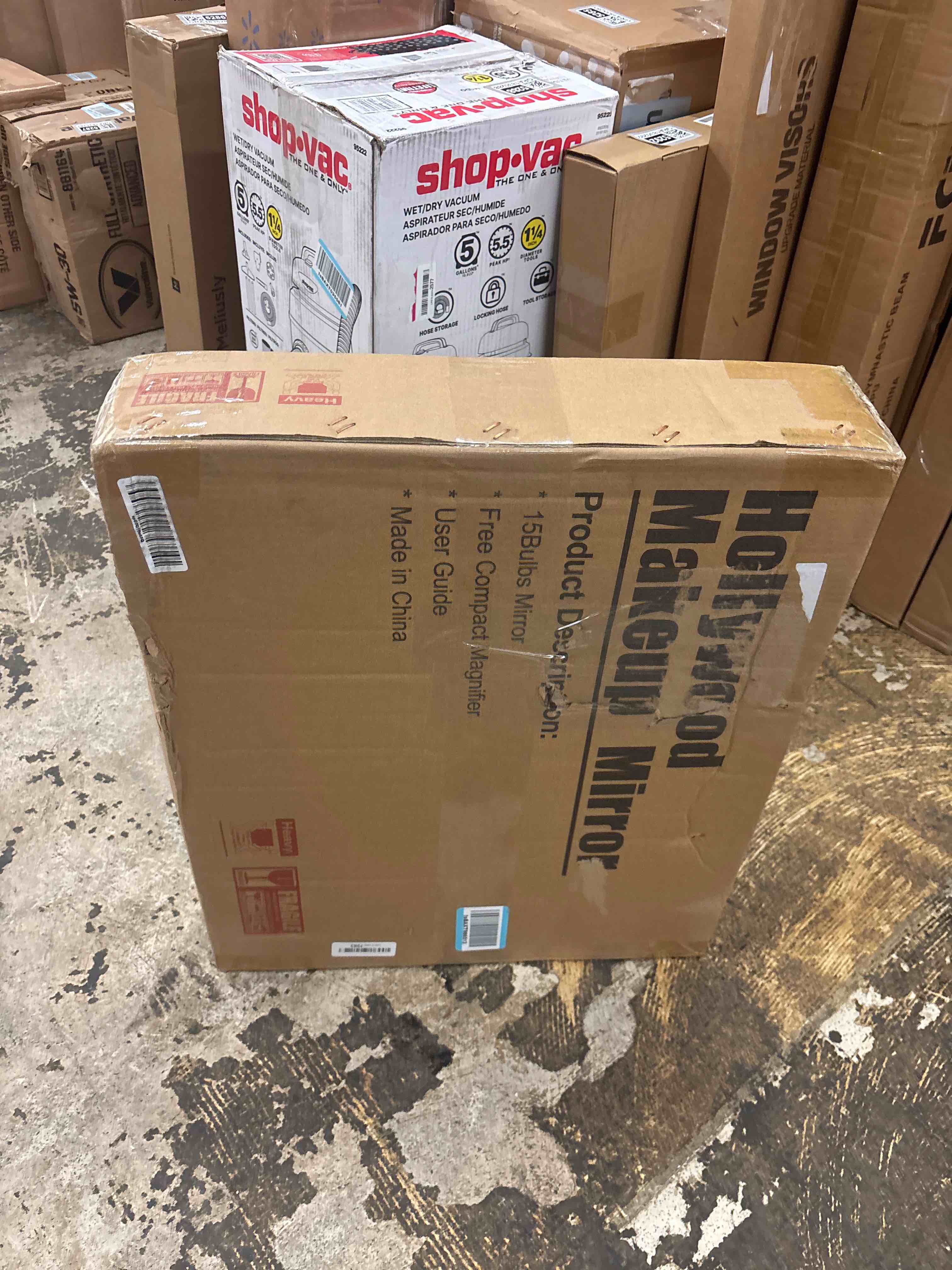 Condition photo showing New/Like New for FENCHILIN Vanity Mirror with Lights, Hollywood Lighted Makeup Mirror with 15 Dimmable LED Bulbs for Dressing Room & Bedroom, Slim Metal Frame Design, White White-usb+typec Charging