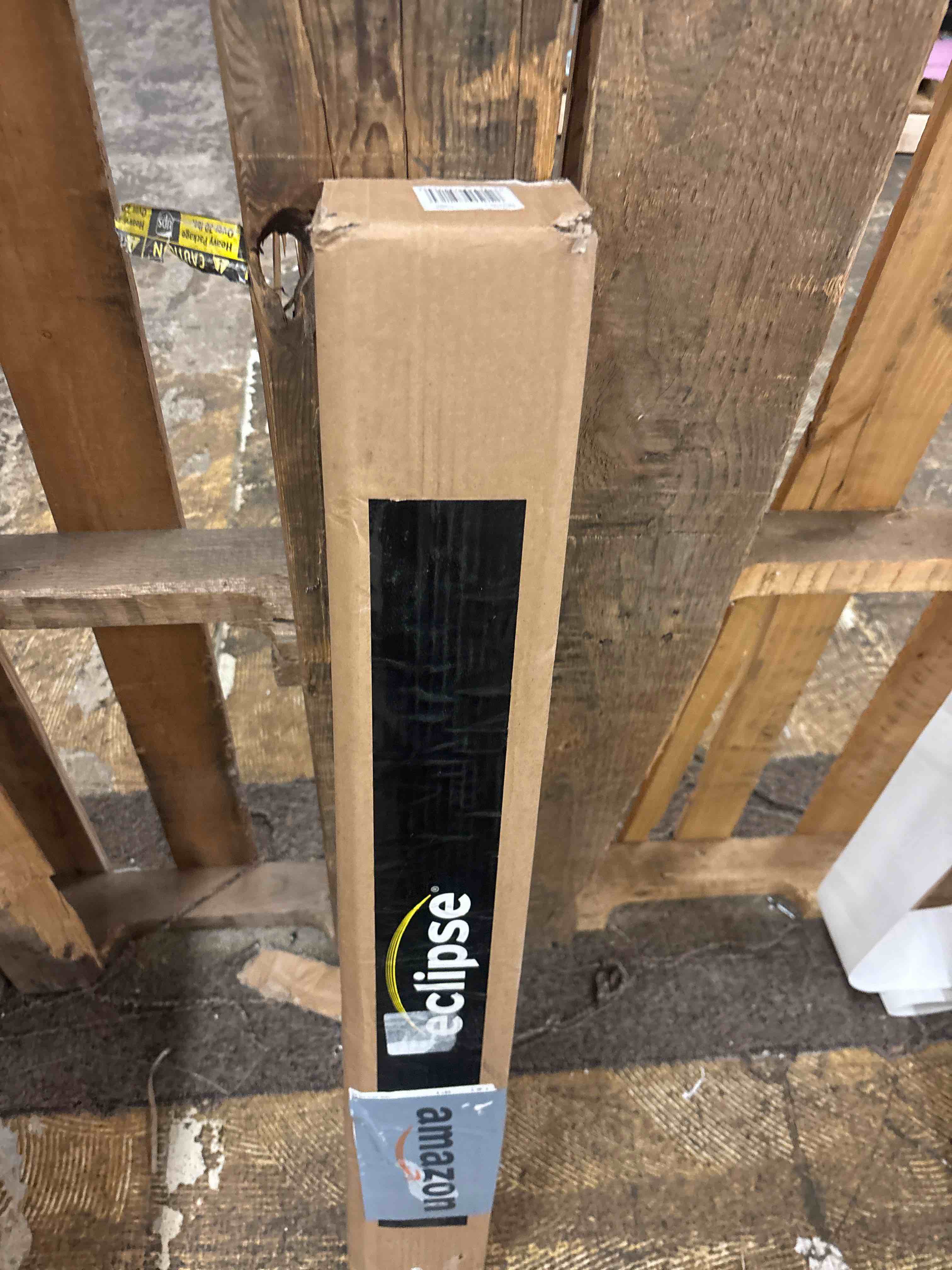 Condition photo showing New/Like New for Eclipse Darien Insulating Blackout Cordless Lined Window Roman Shade for Living Room, 31 in x 64 in, Silver