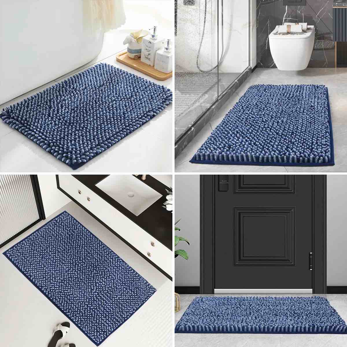Condition photo showing New/Like New for eider & ivory radhika chenille non-slip bath rug 2ft x 3ft