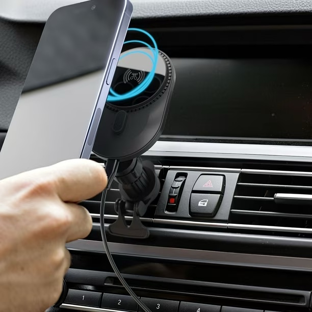 atomi qi2 wireless car charging kit, three mounting options