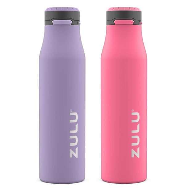 zulu 26 oz. stainless insulated water bottle, 2 pack,