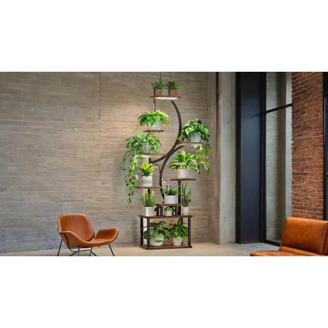 Condition photo showing New/Like New for plant stand with grow light