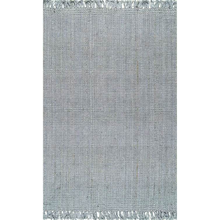Condition photo showing Good Condition for Waville Farmhouse Handmade Tufted Chunky Jute Gray Rug
