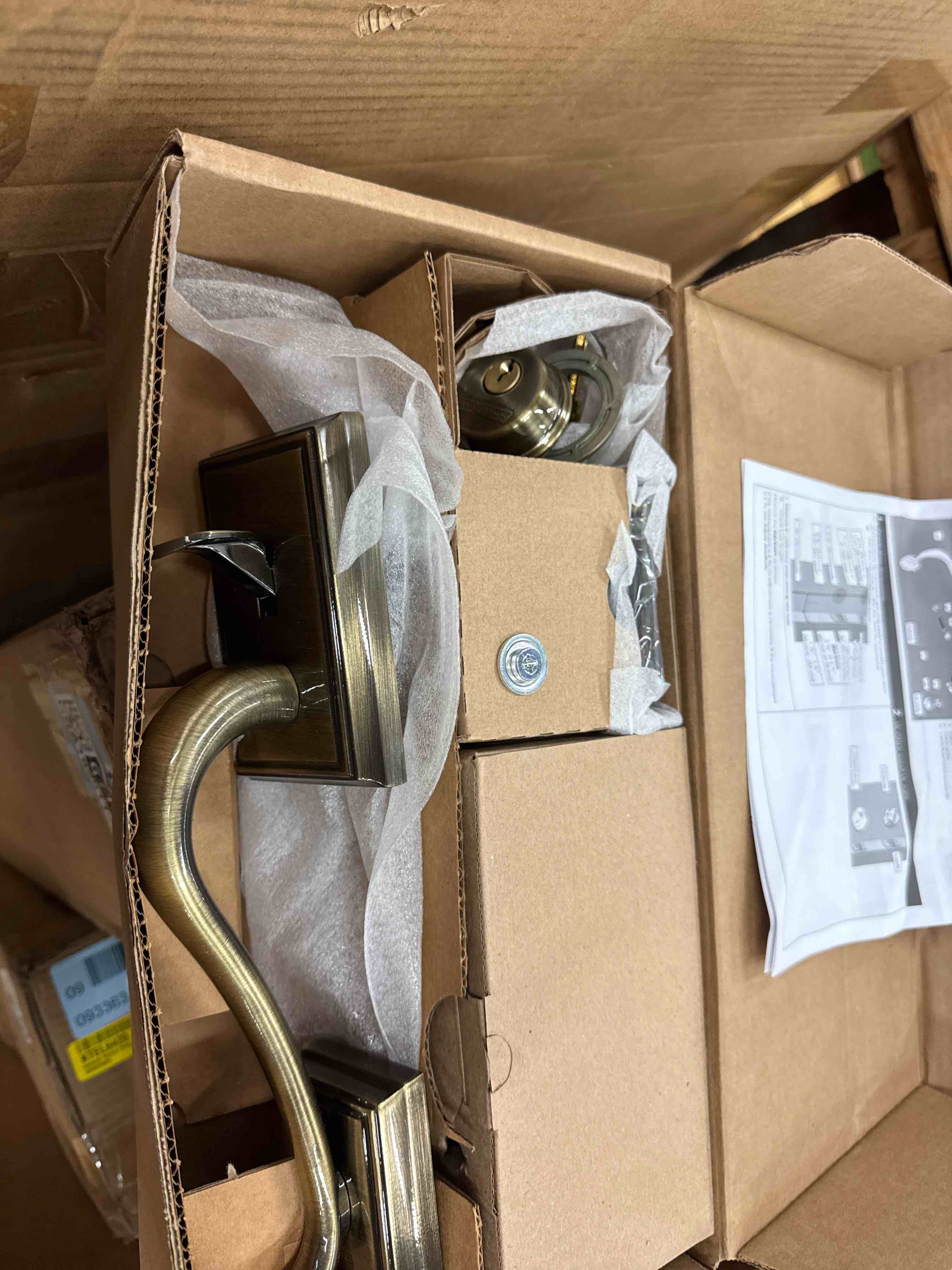 Condition photo showing New/Like New for Addison Handleset with Double Cylinder Deadbolt and Georgian Door and Rosette