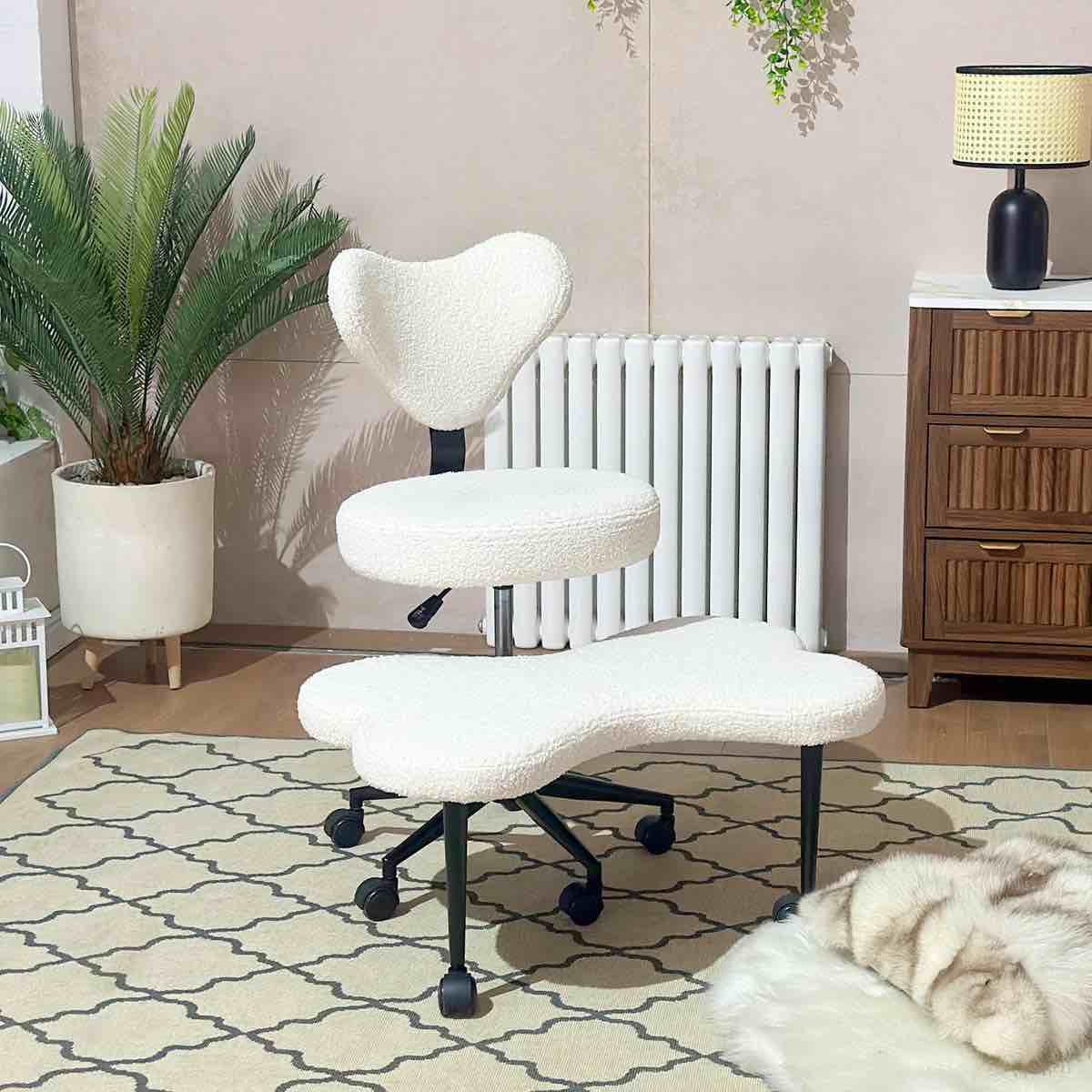 Condition photo showing New/Like New for Olamide Ergonomic Cross-Legged Swivel Office Chair, ADHD Chair Adjustable Height Meditation Chair with Back Support, Office/Home Chair