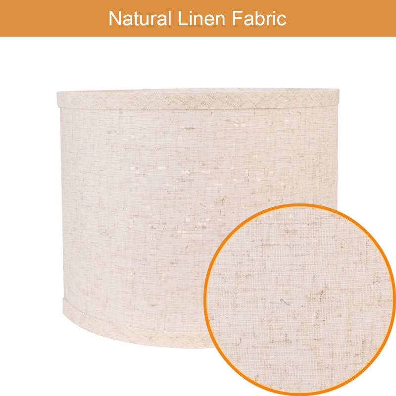 Condition photo showing New/Like New for Drum Lamp Shades Set of 2, Linen Lampshade Replacement for Table, Small Floor Lamps&Bedside Lamps, 8.85''x11.02'',2 Pack