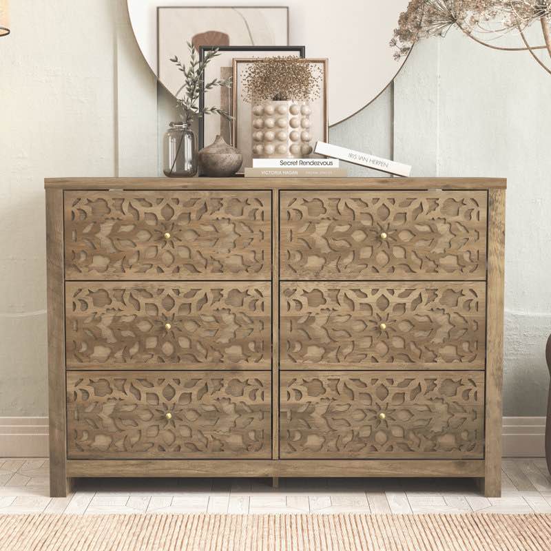 lukasik 45.4'' w 6 - drawer dresser