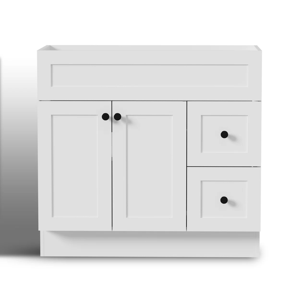 36" Freestanding Single Bathroom Vanity Cabinet Base Only, Sink Top Not Included, Assembly Required