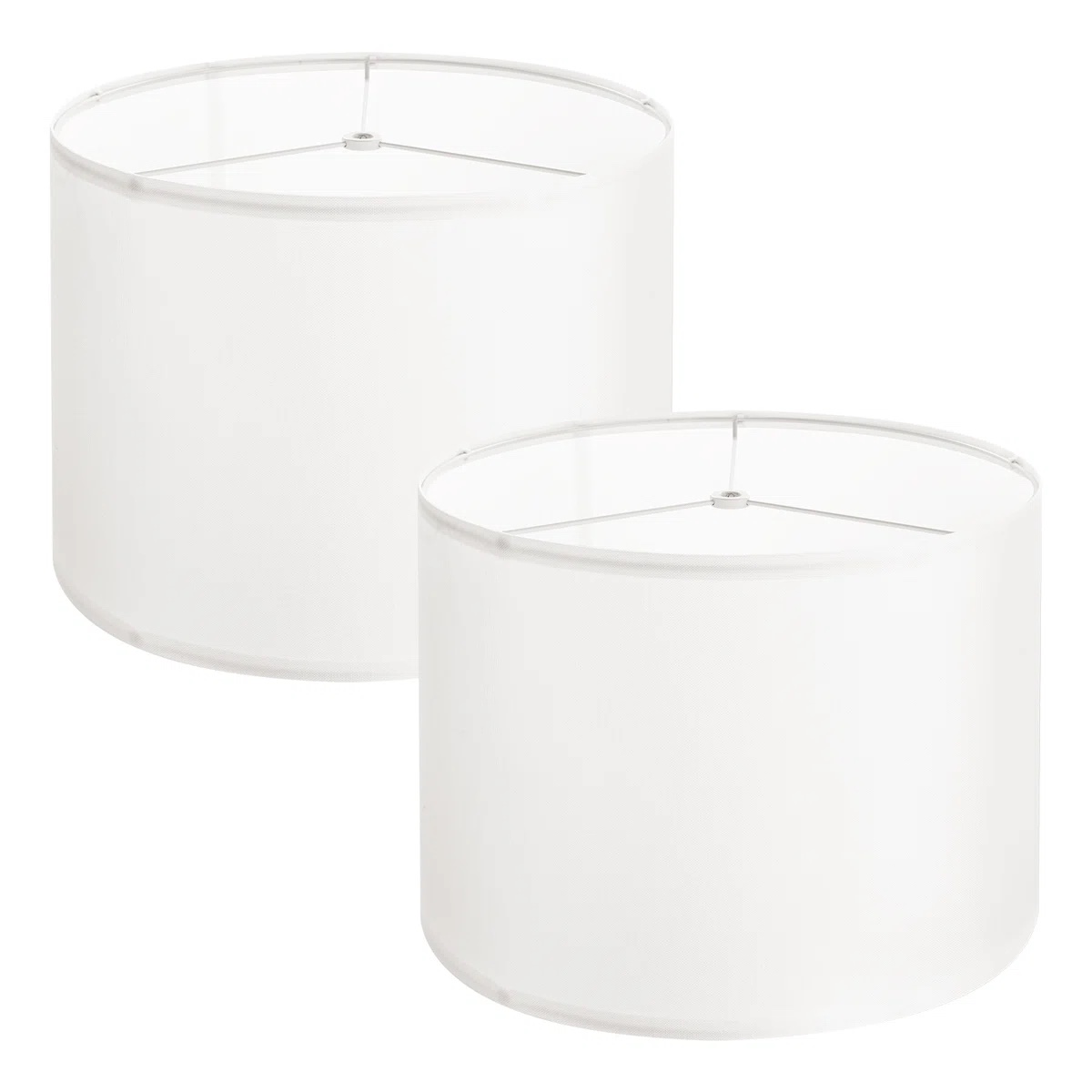 drum lamp shade 2 set round lampshade without harp (set of 2)