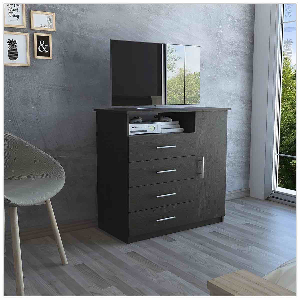 George Oliver Carolina Four Drawer Dresser, Single