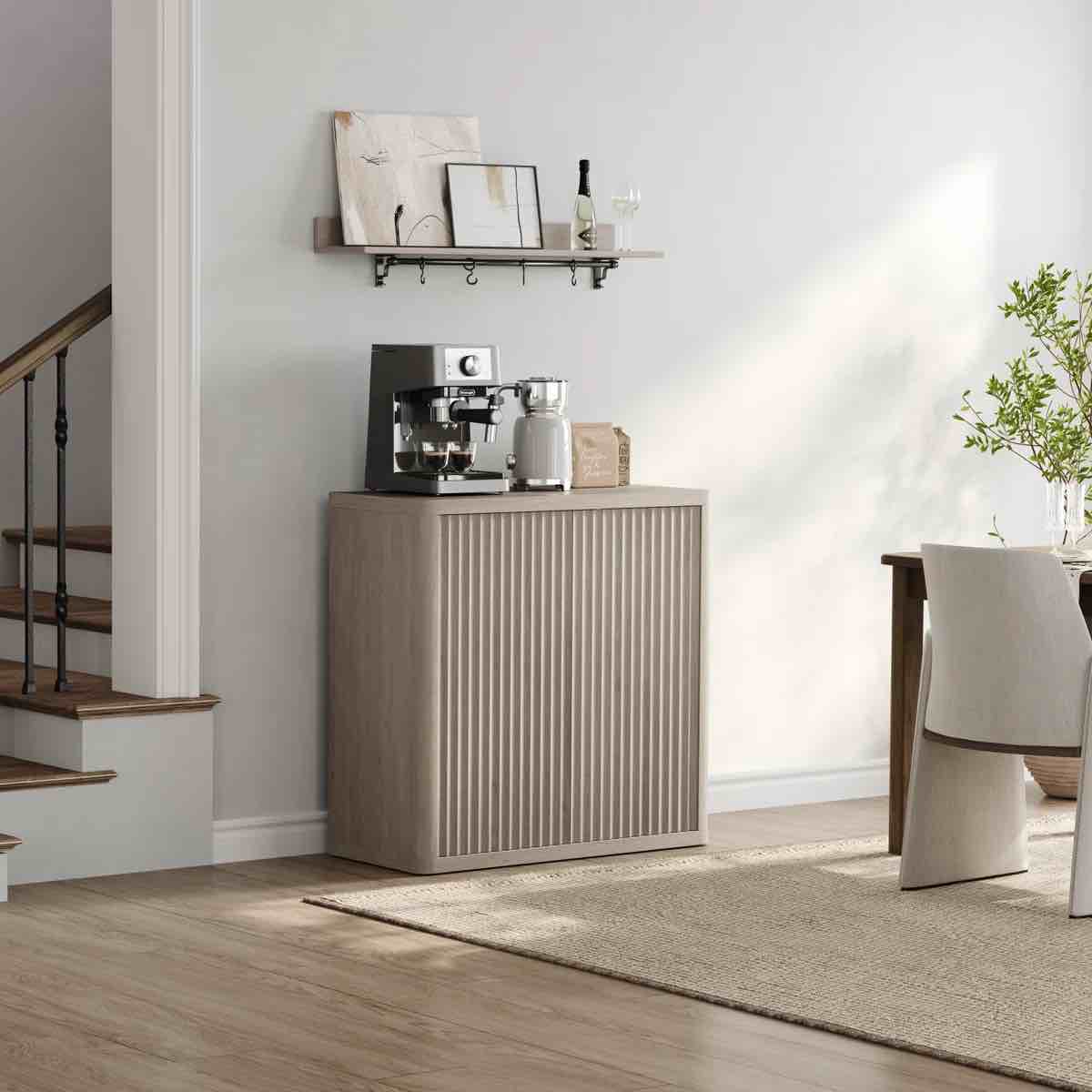 cesiro 43.6 wide buffet sideboard with adjustable shelves
