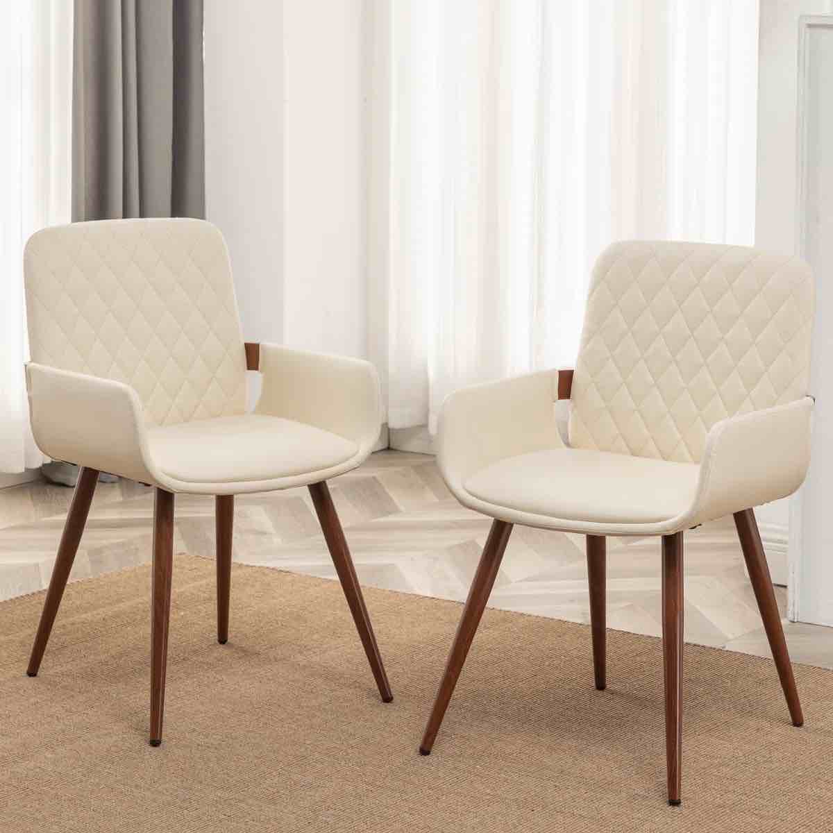 Corrigan Studios Kopelynn Modern Upholstered Dining Room Chairs (Set of 2)