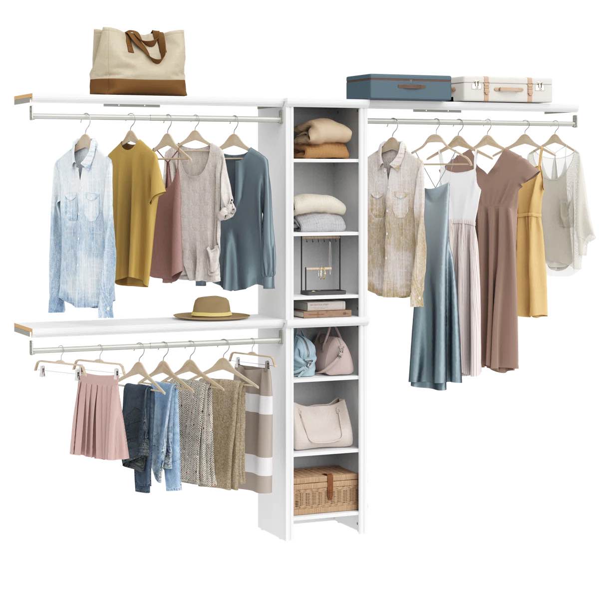 Impressions 16" Closet Tower With Top Shelves By ClosetMaid