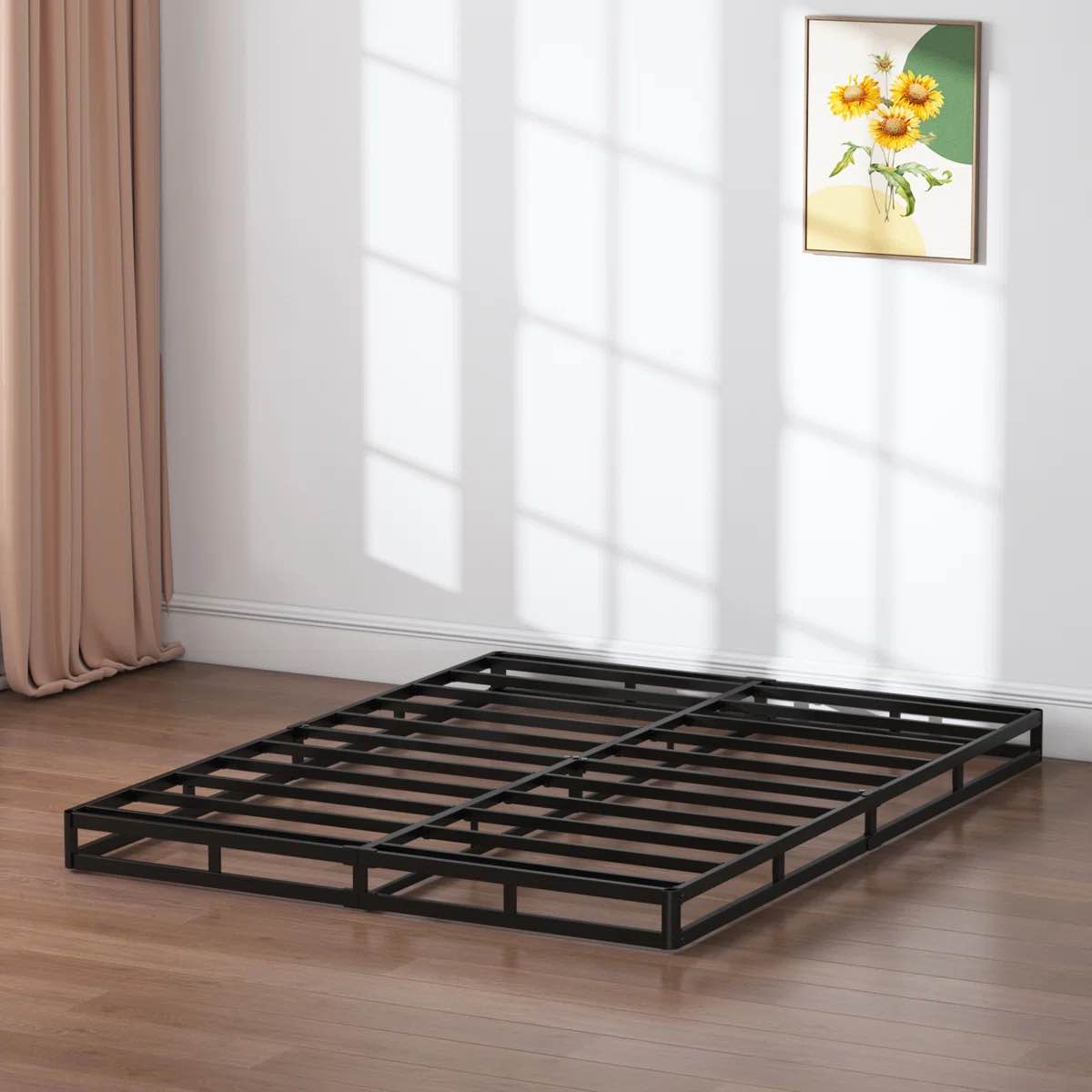 5 inch box spring low profile metal frame heavy duty easy assembly