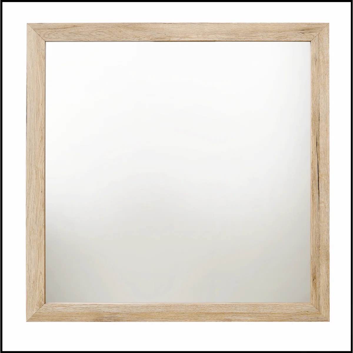 Condition photo showing New/Like New for miquell square mirror (model #28044) by acme furniture.